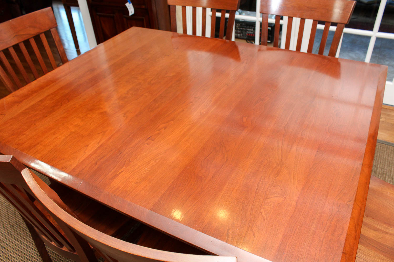 Handcrafted Amish Furniture Dining Table and Chairs