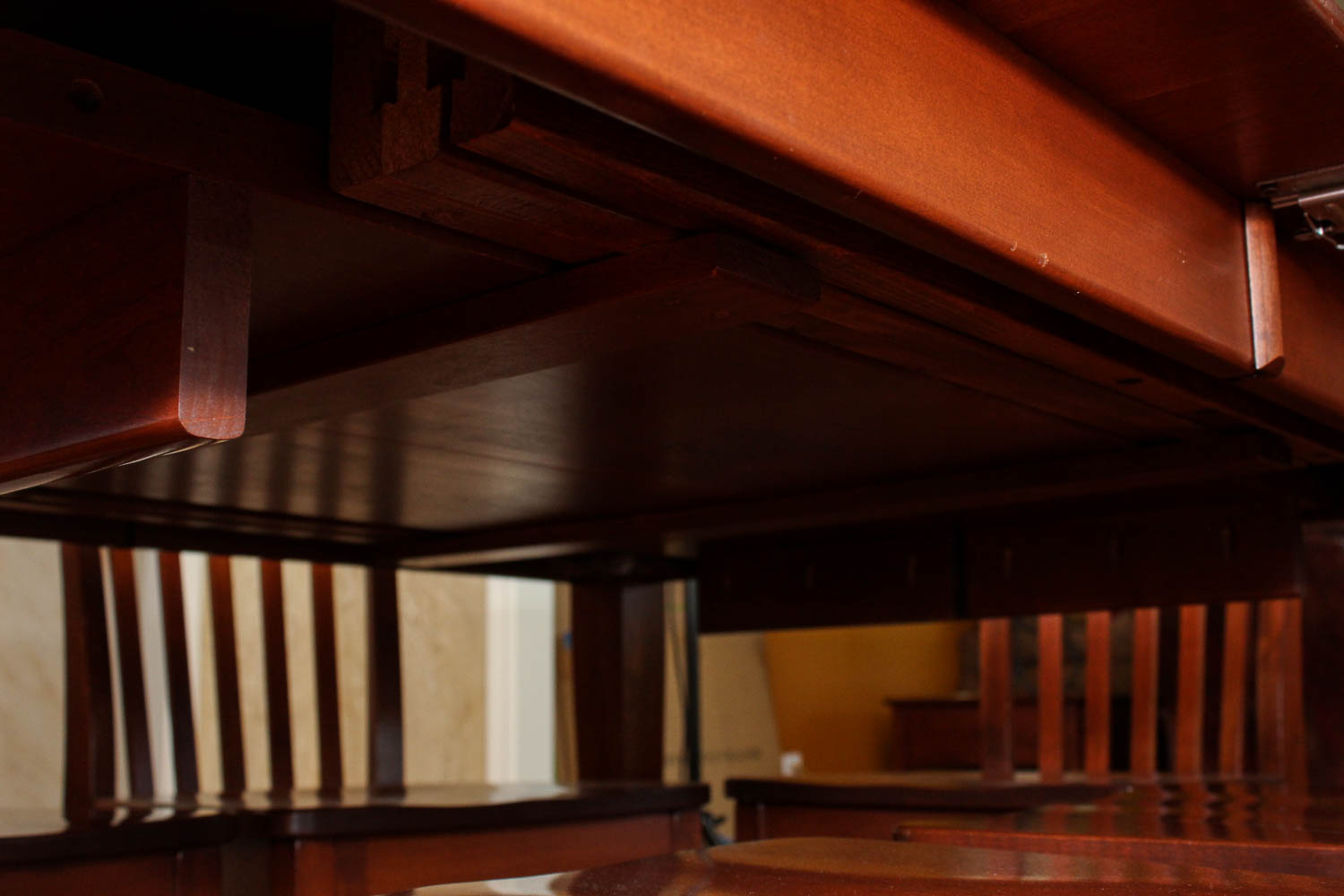 Handcrafted Amish Furniture Dining Table and Chairs