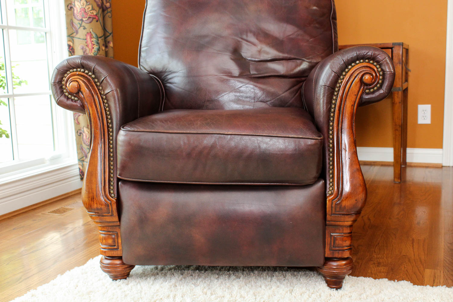 Bradington Young Leather Reclining Arm Chair
