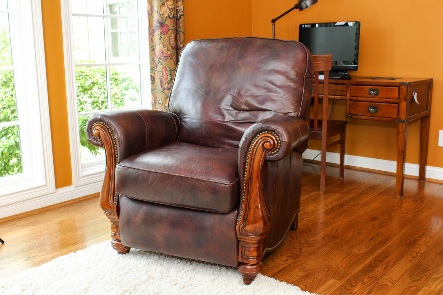 Bradington Young Leather Reclining Arm Chair