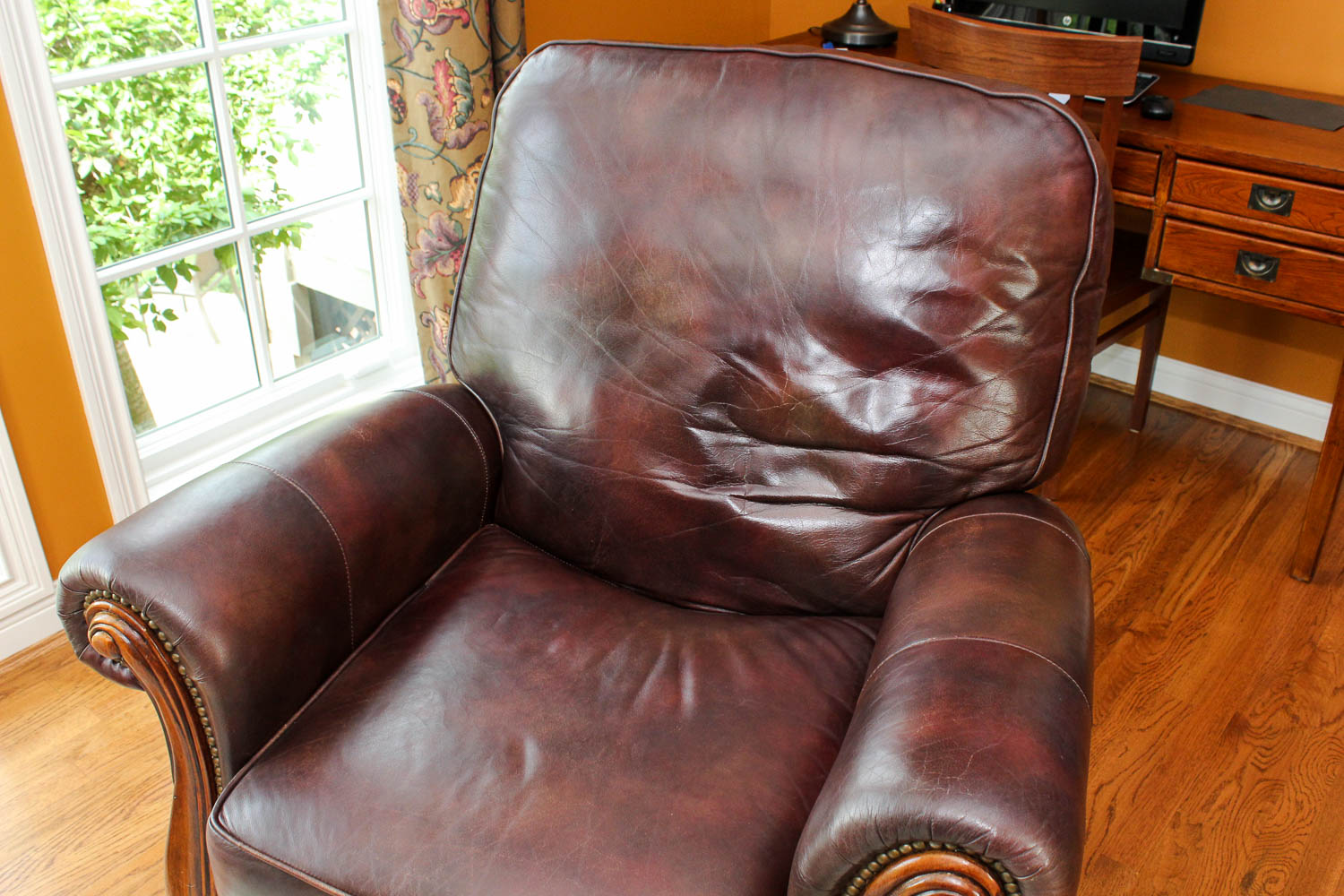 Bradington Young Leather Reclining Arm Chair