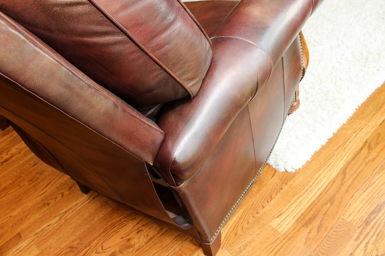 Bradington Young Leather Reclining Arm Chair