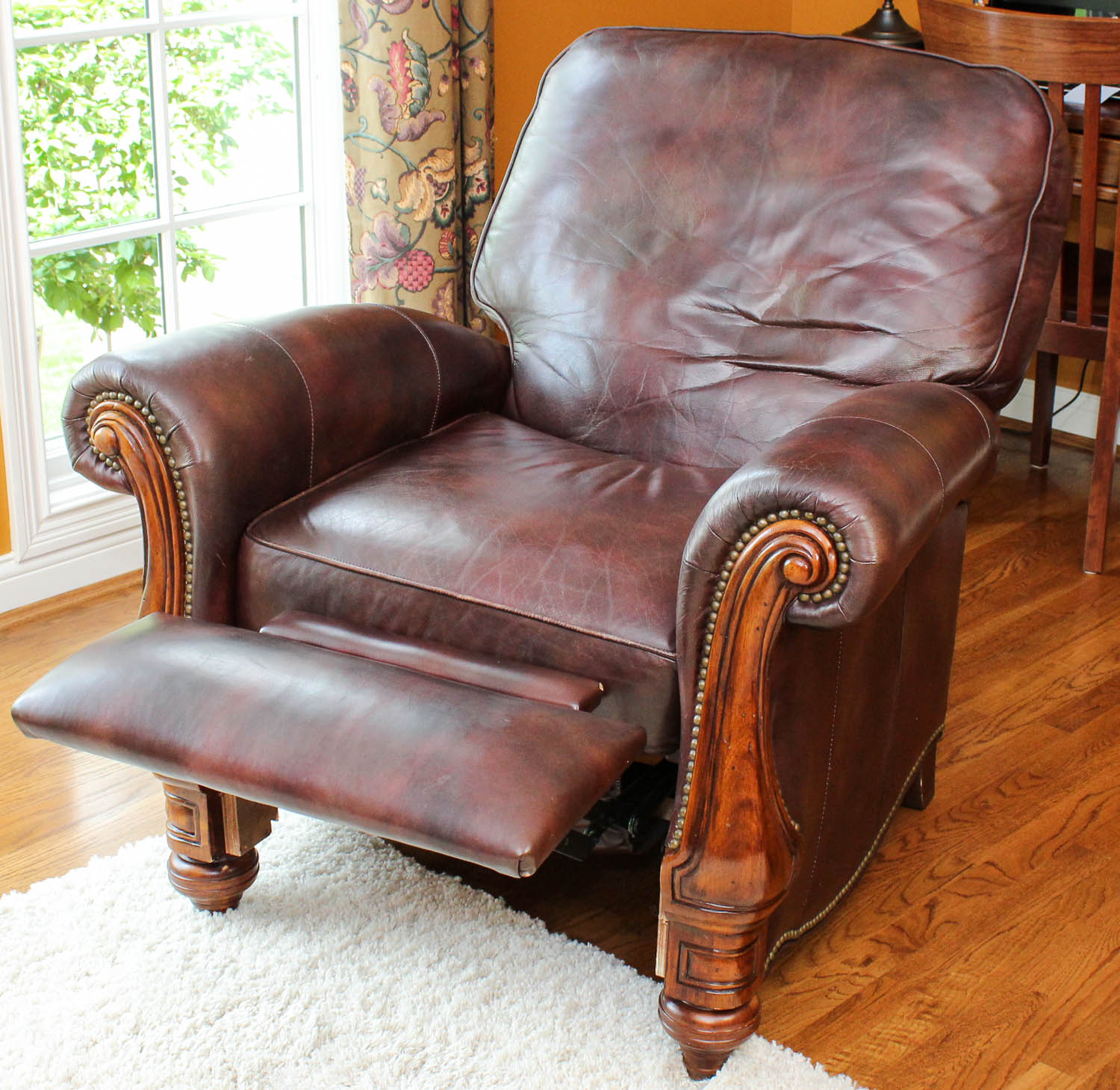 Bradington Young Leather Reclining Arm Chair
