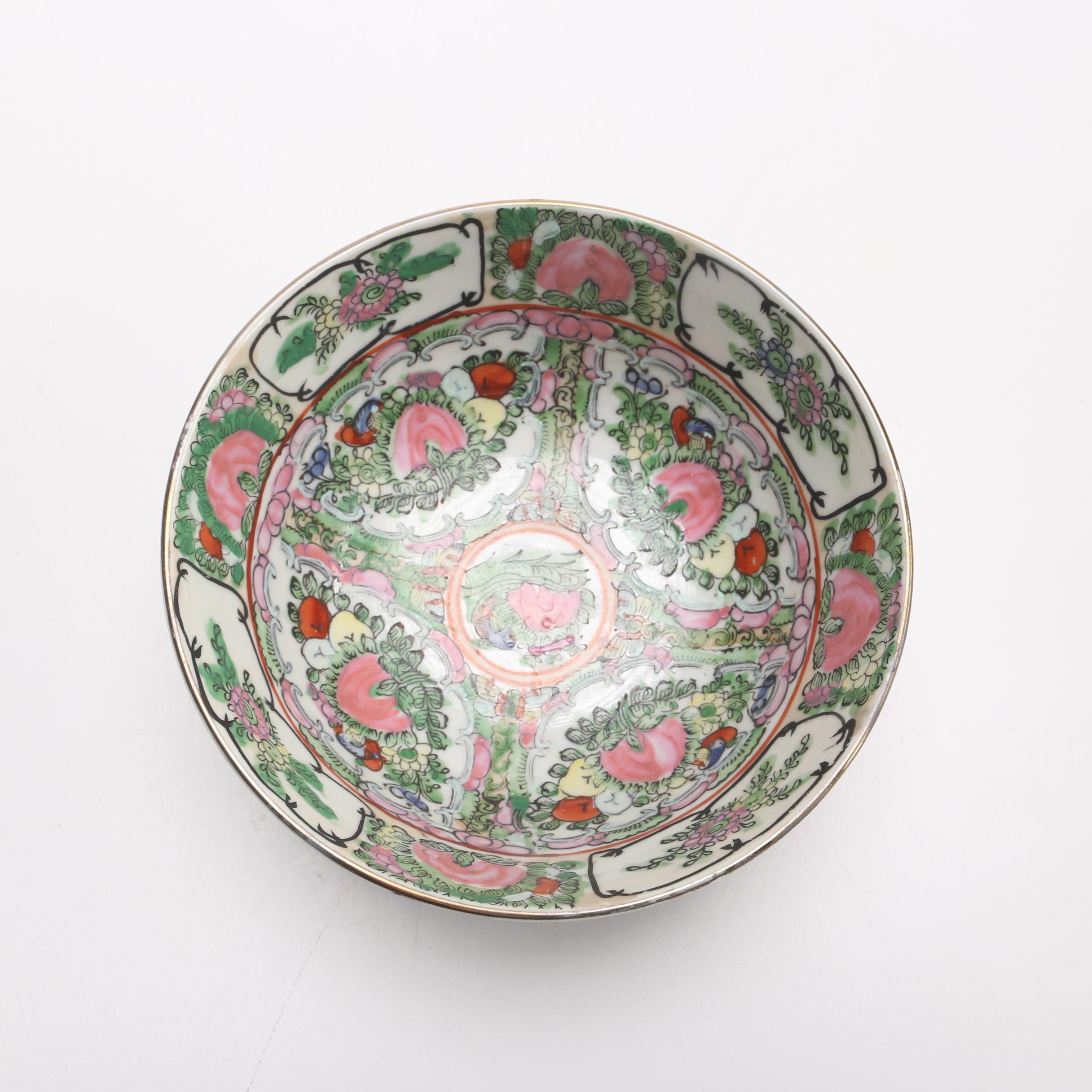 Chinese Rose Canton Bowl