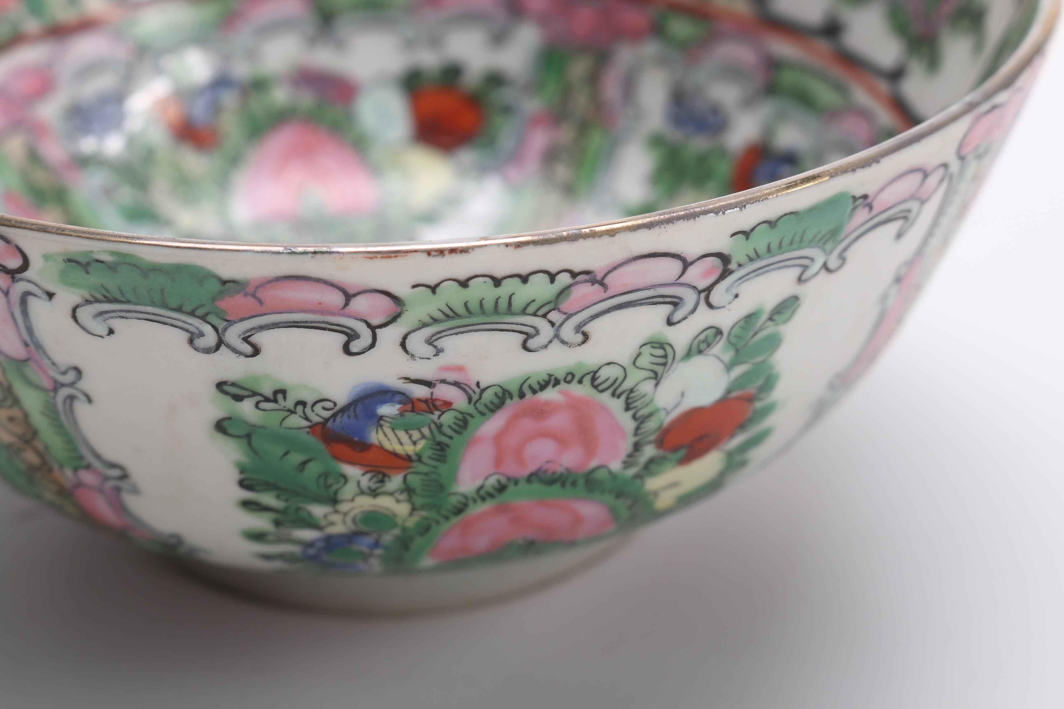 Chinese Rose Canton Bowl