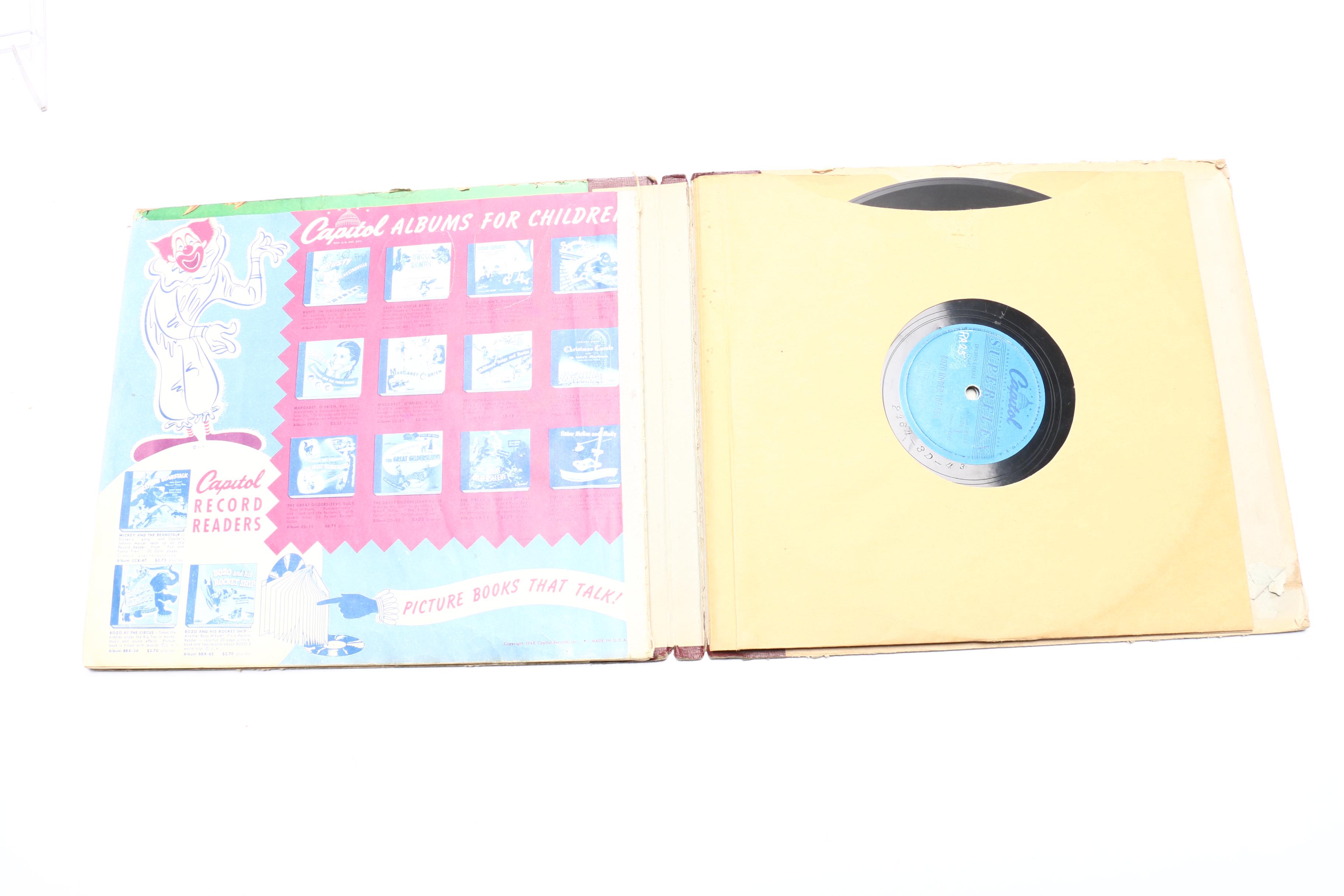 1940s "Bozo Under The Sea" Record-Reader