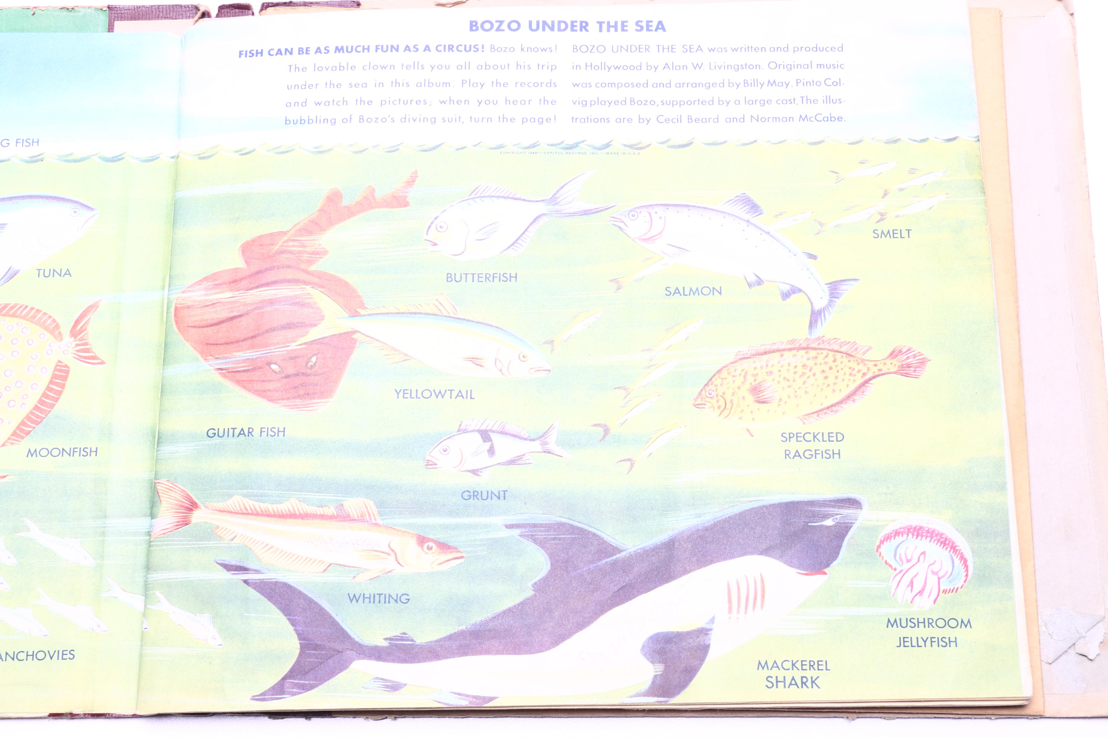 1940s "Bozo Under The Sea" Record-Reader