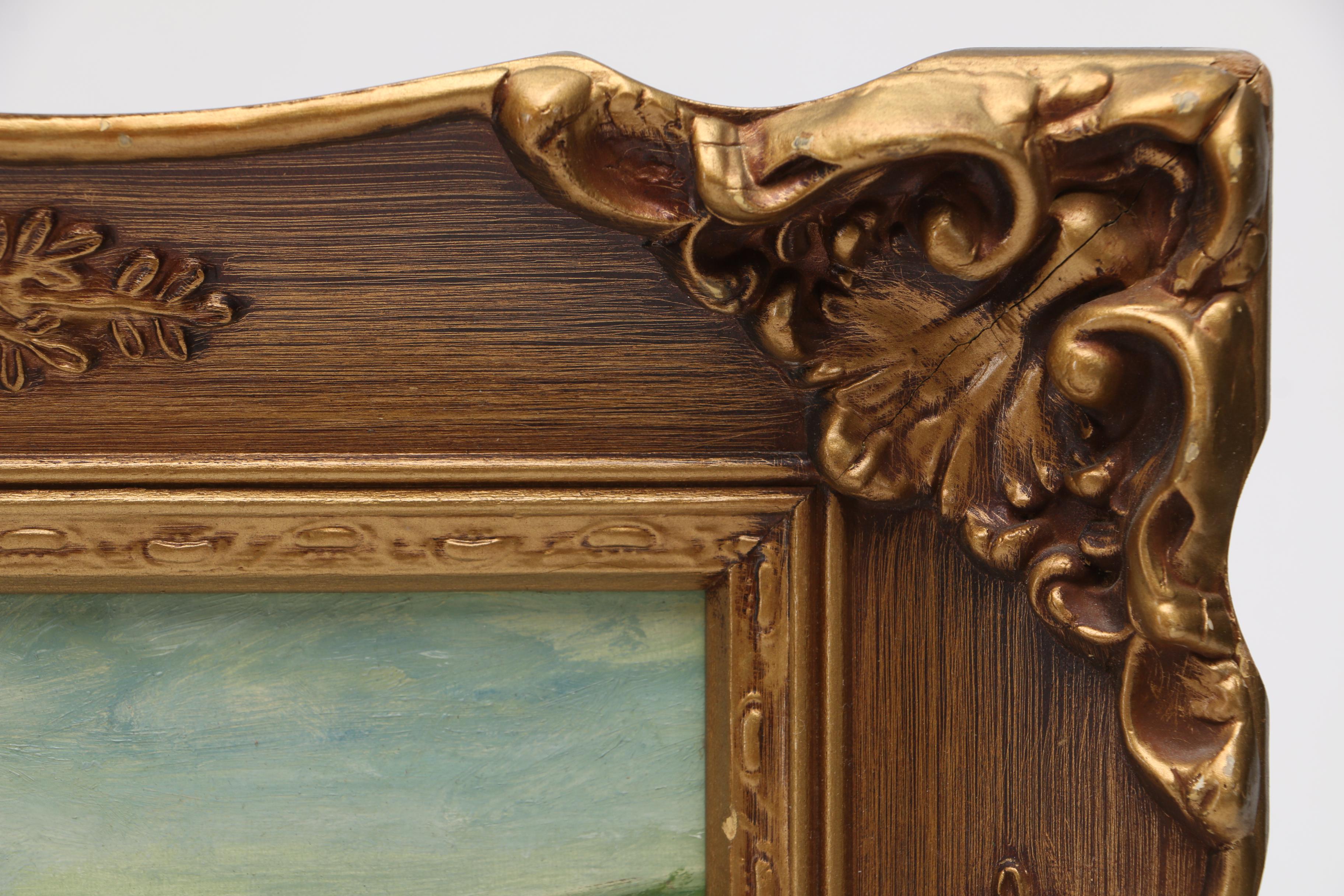 Oil Painting on Board of Oceanscape