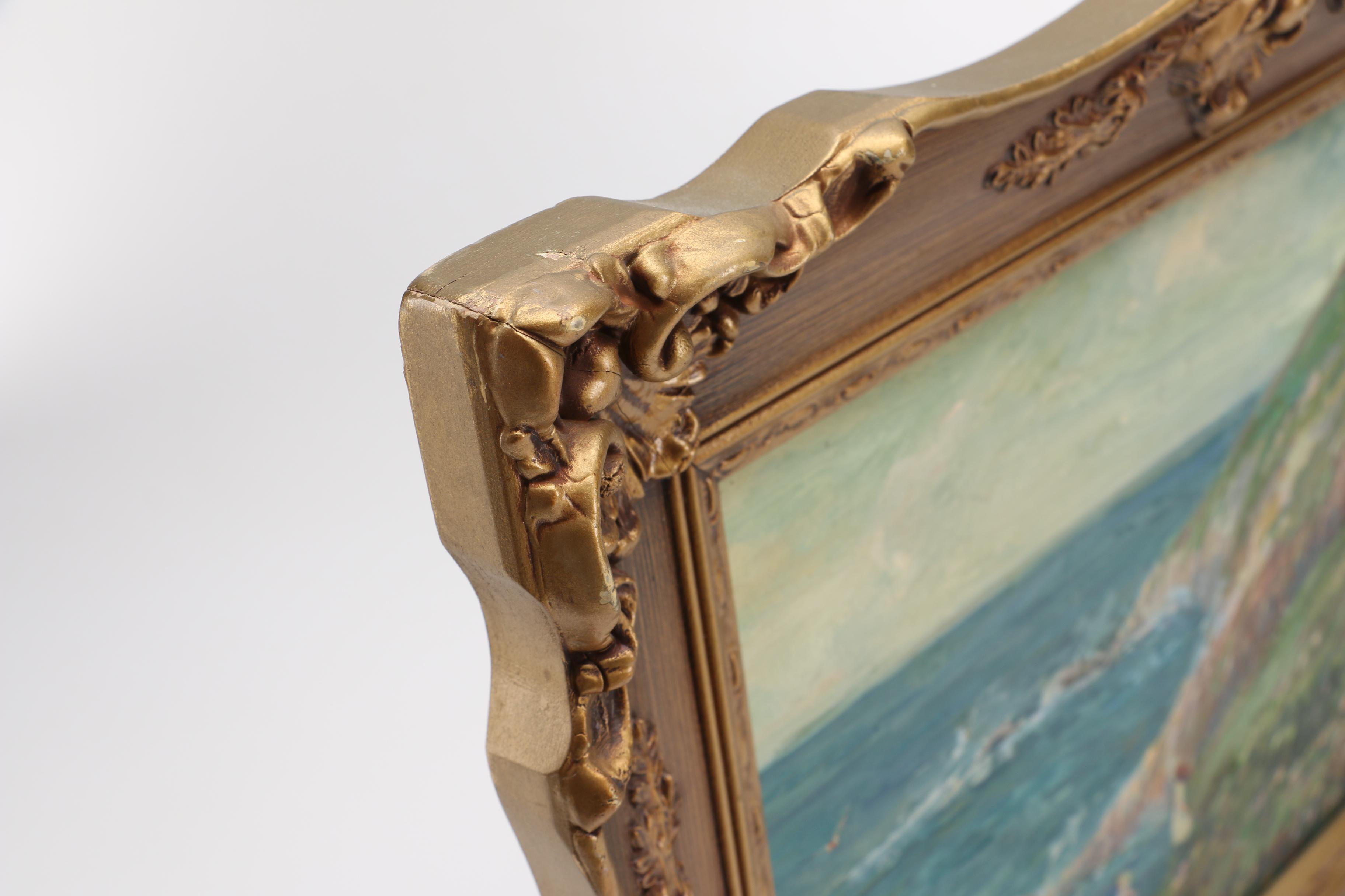 Oil Painting on Board of Oceanscape