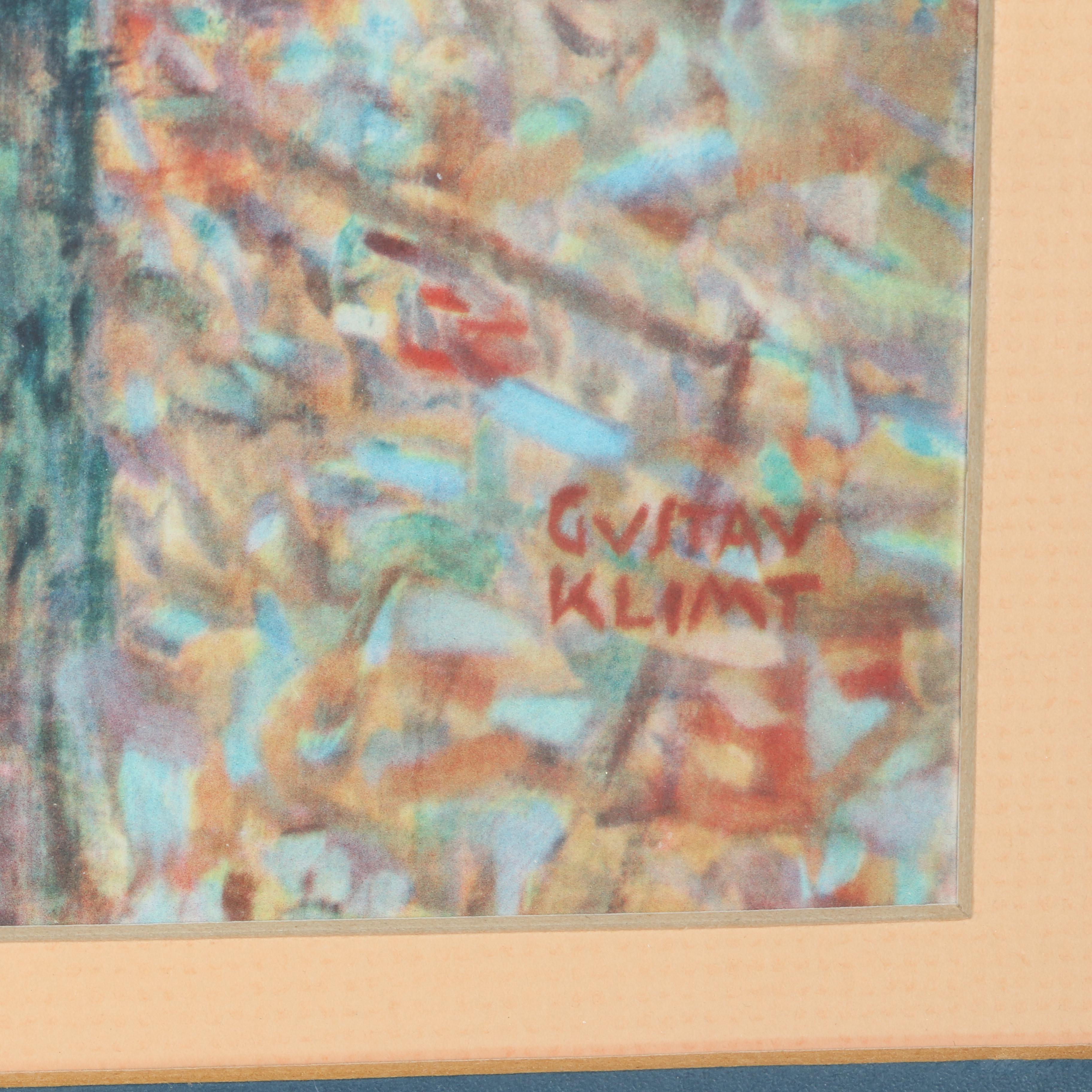 After Gustav Klimt Giclee on Paper of "Beech Grove I"