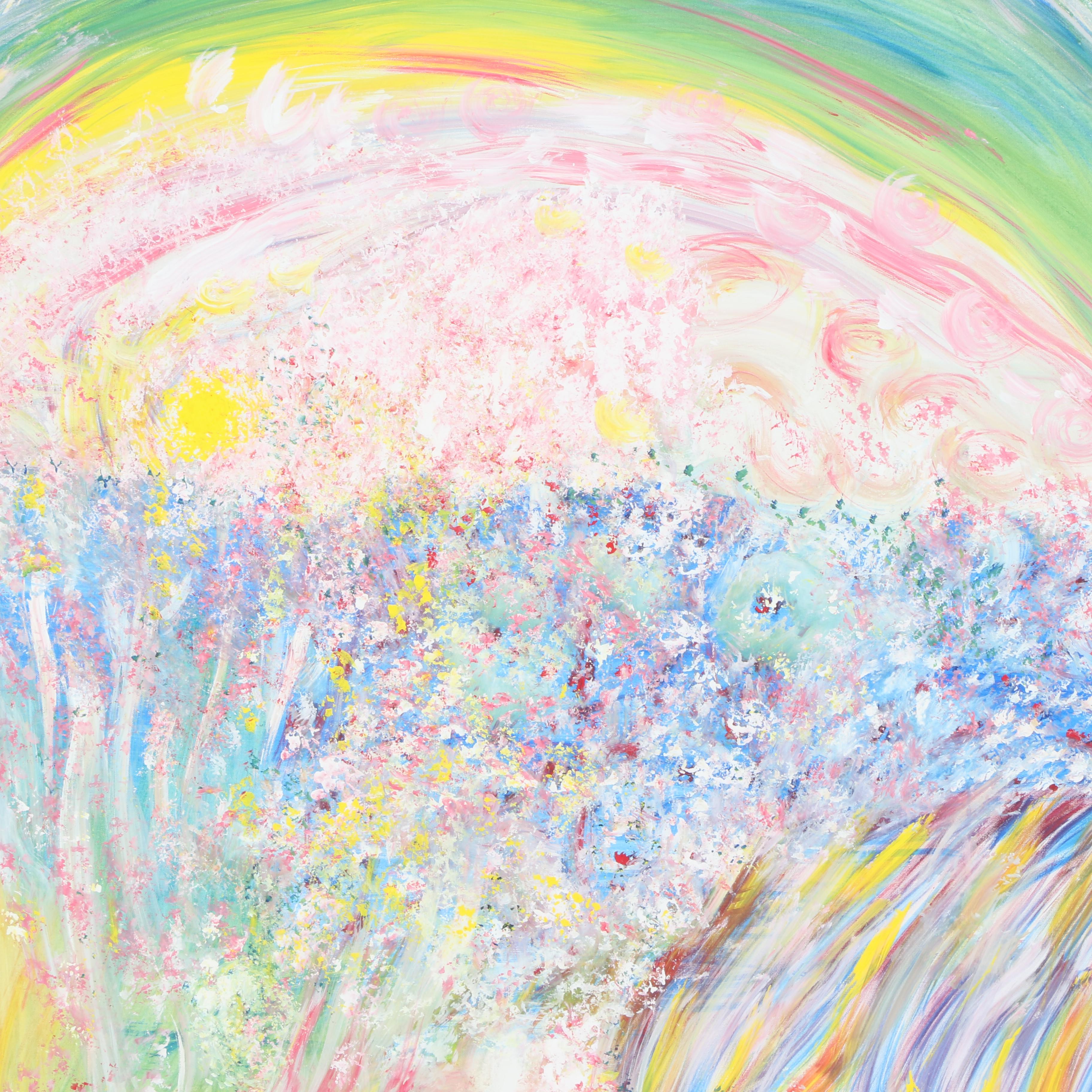 Oil on Canvas Painting of a Rainbow