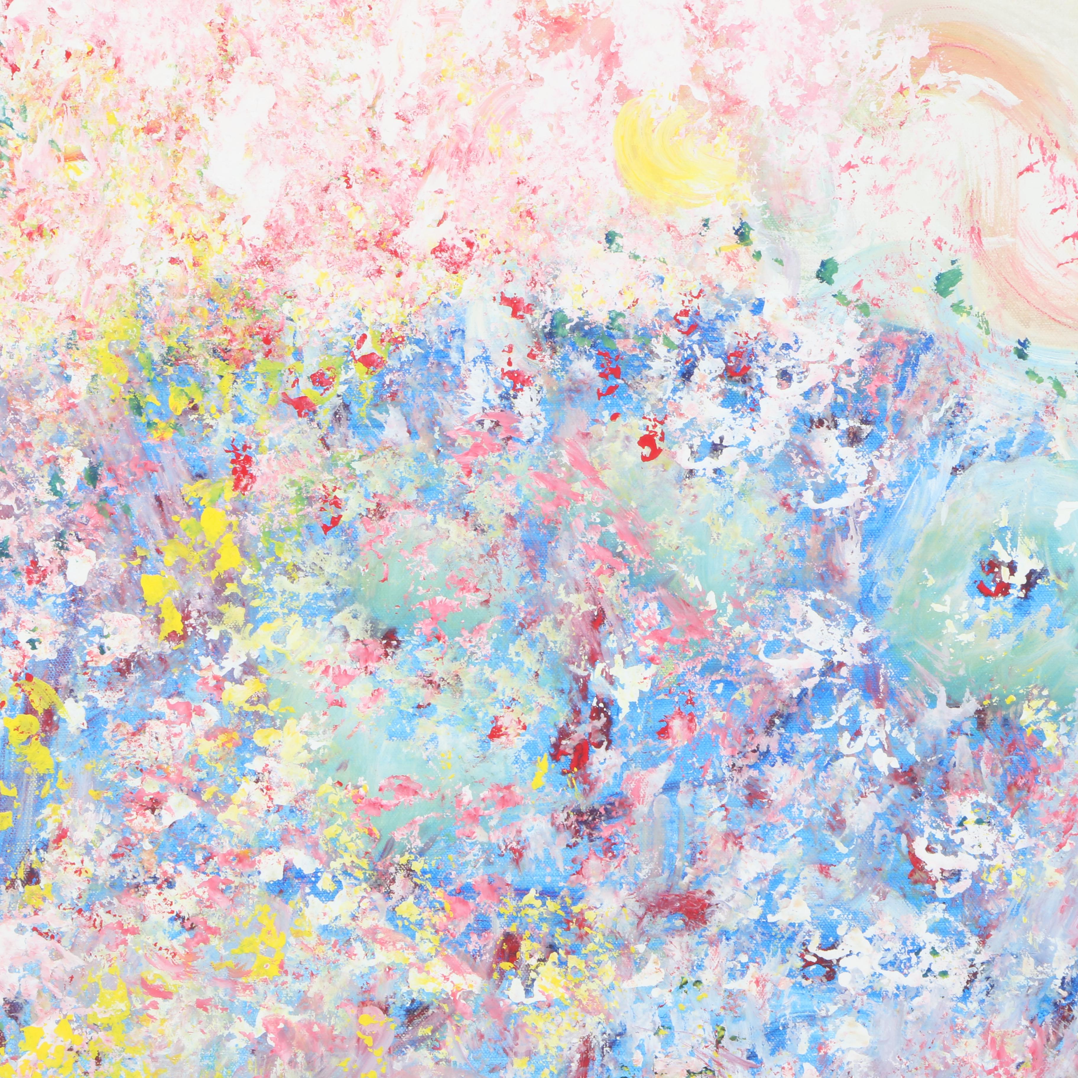 Oil on Canvas Painting of a Rainbow