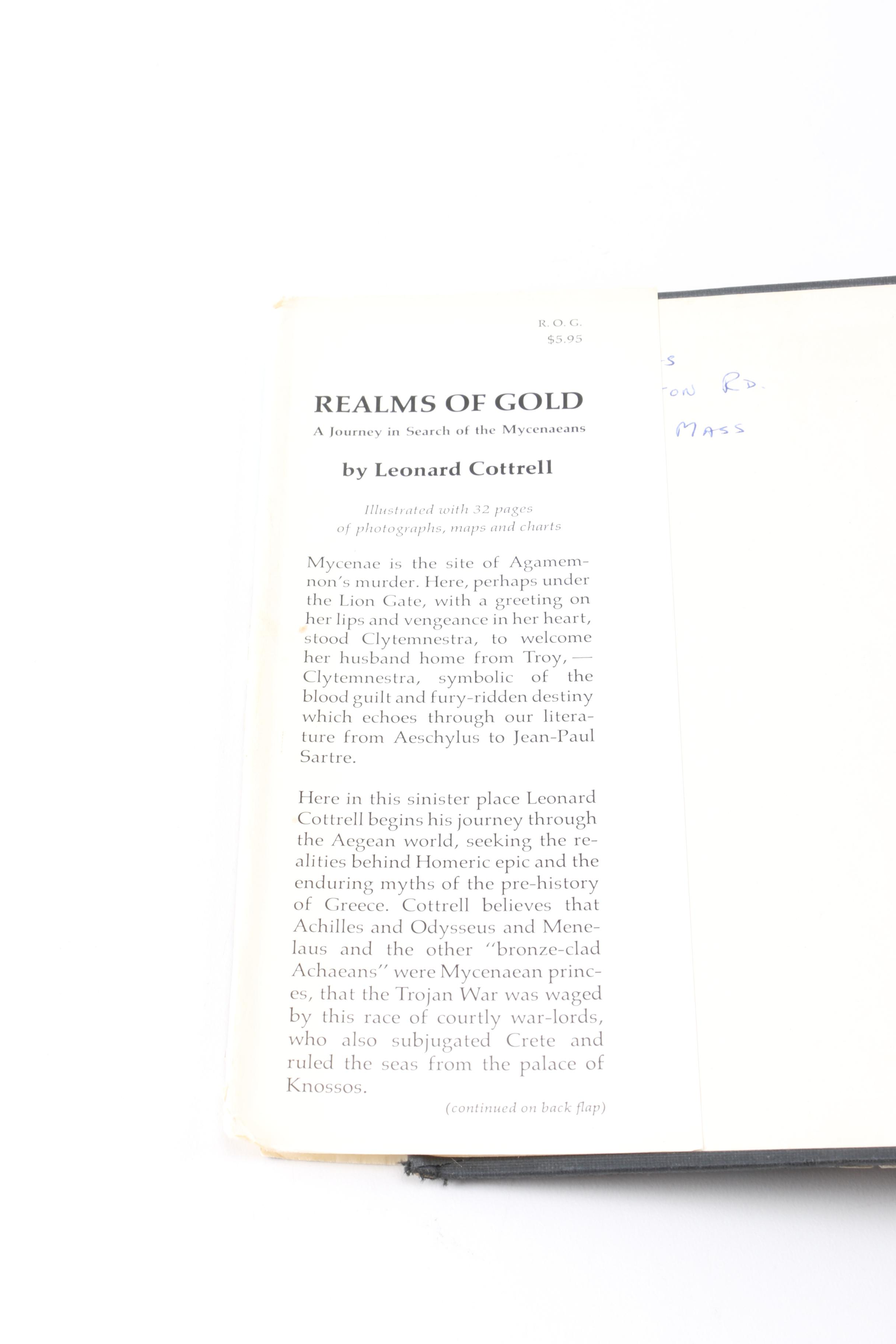 First Edition "Realms of Gold" by Leonard Cottrell