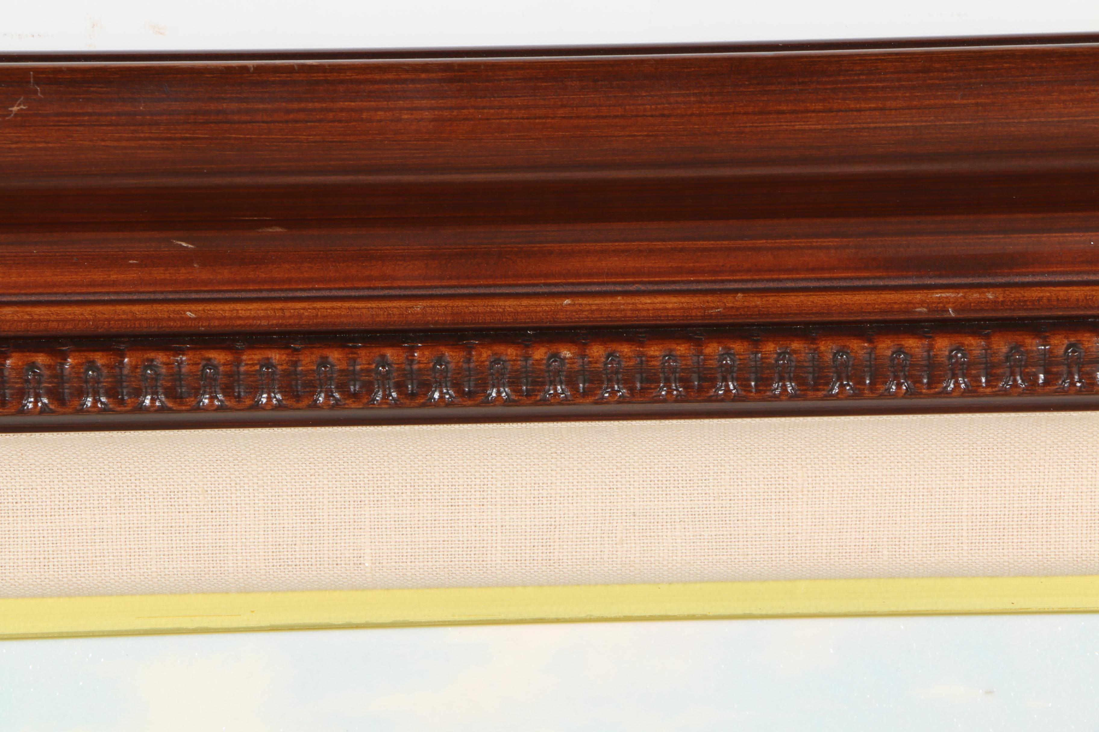 Thomas Kinkade Limited Edition Embellished Offset Lithograph "Lamplight Village"