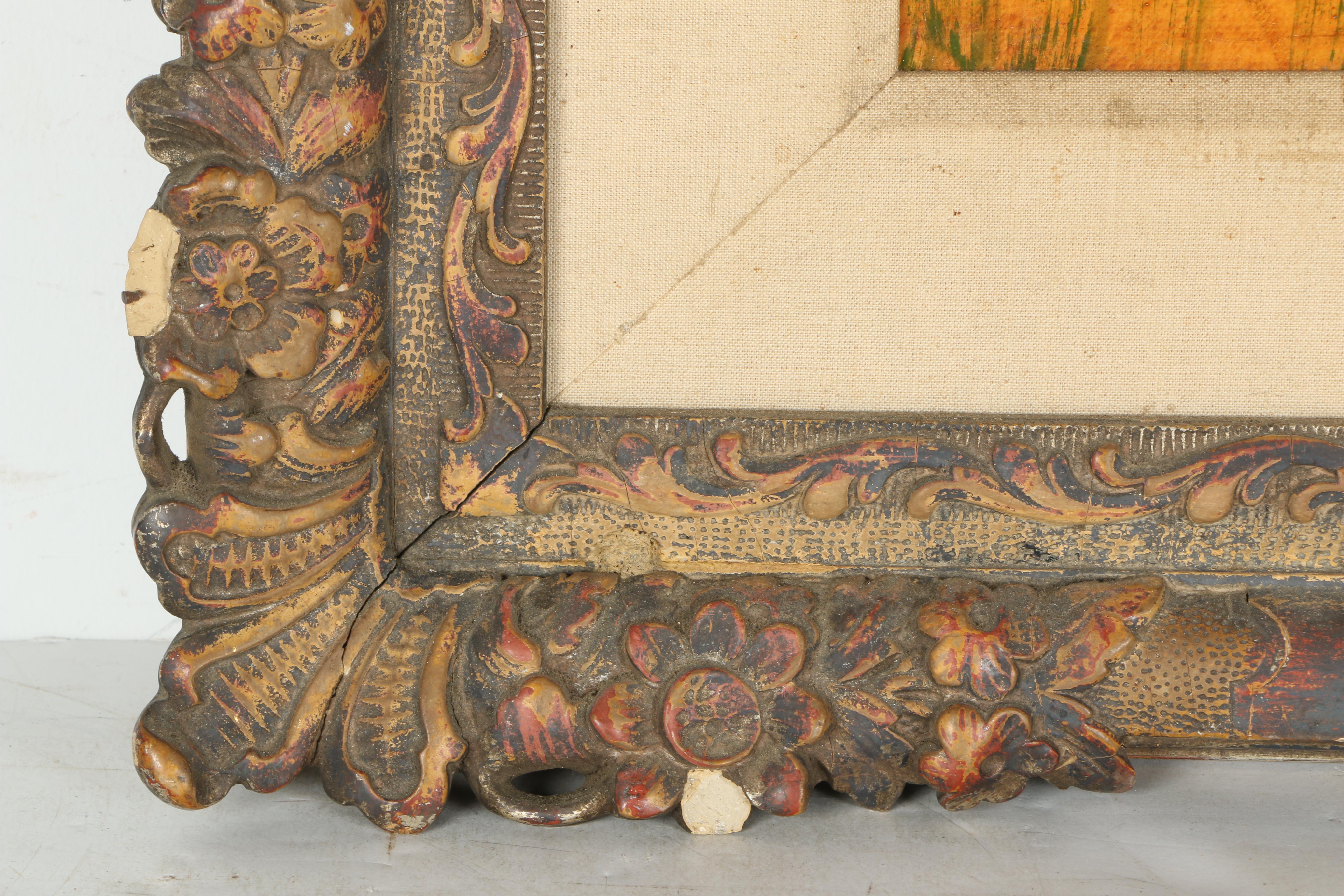 Lacquered Acrylic Painting on Board of Forest