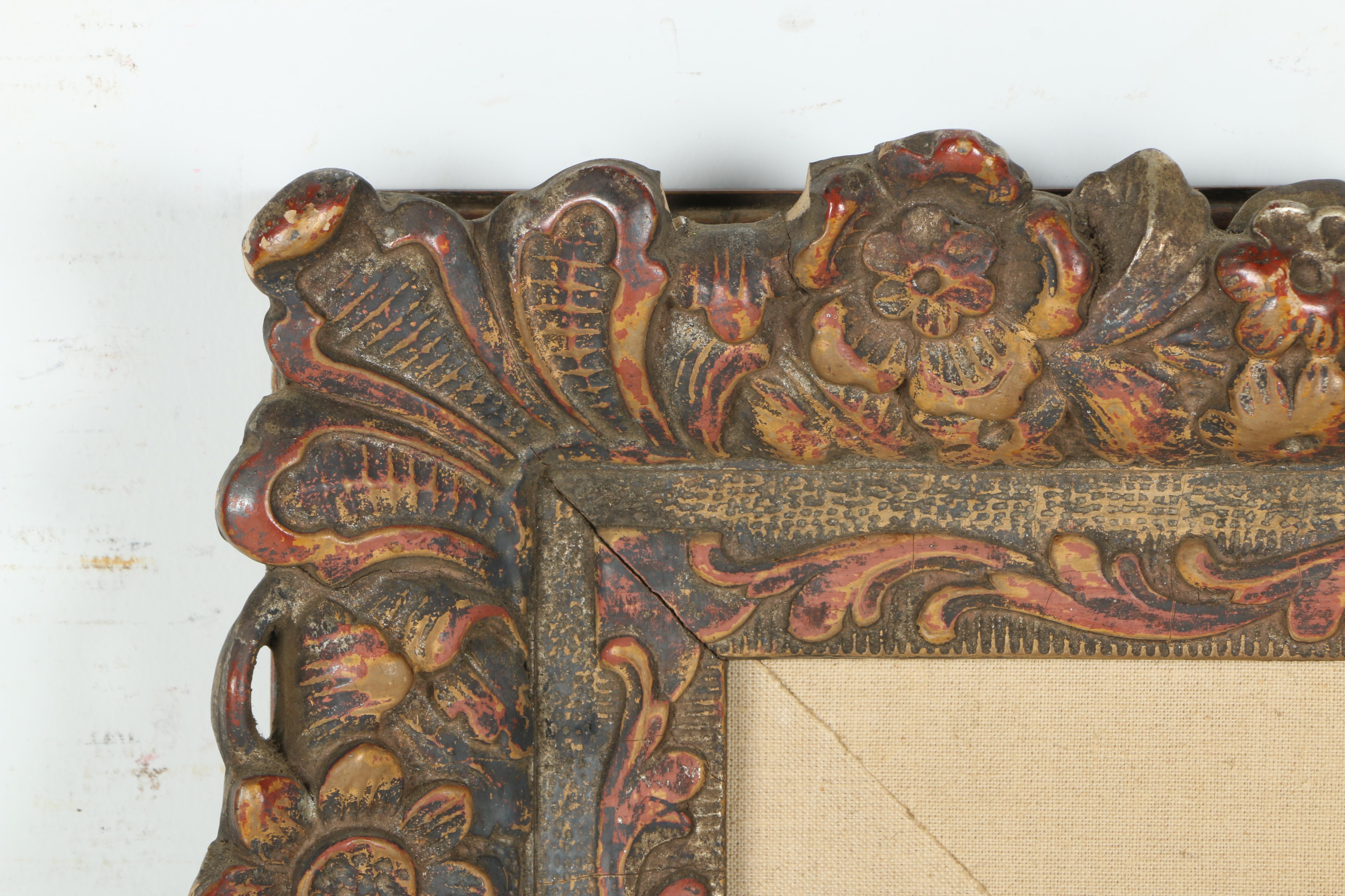 Lacquered Acrylic Painting on Board of Forest