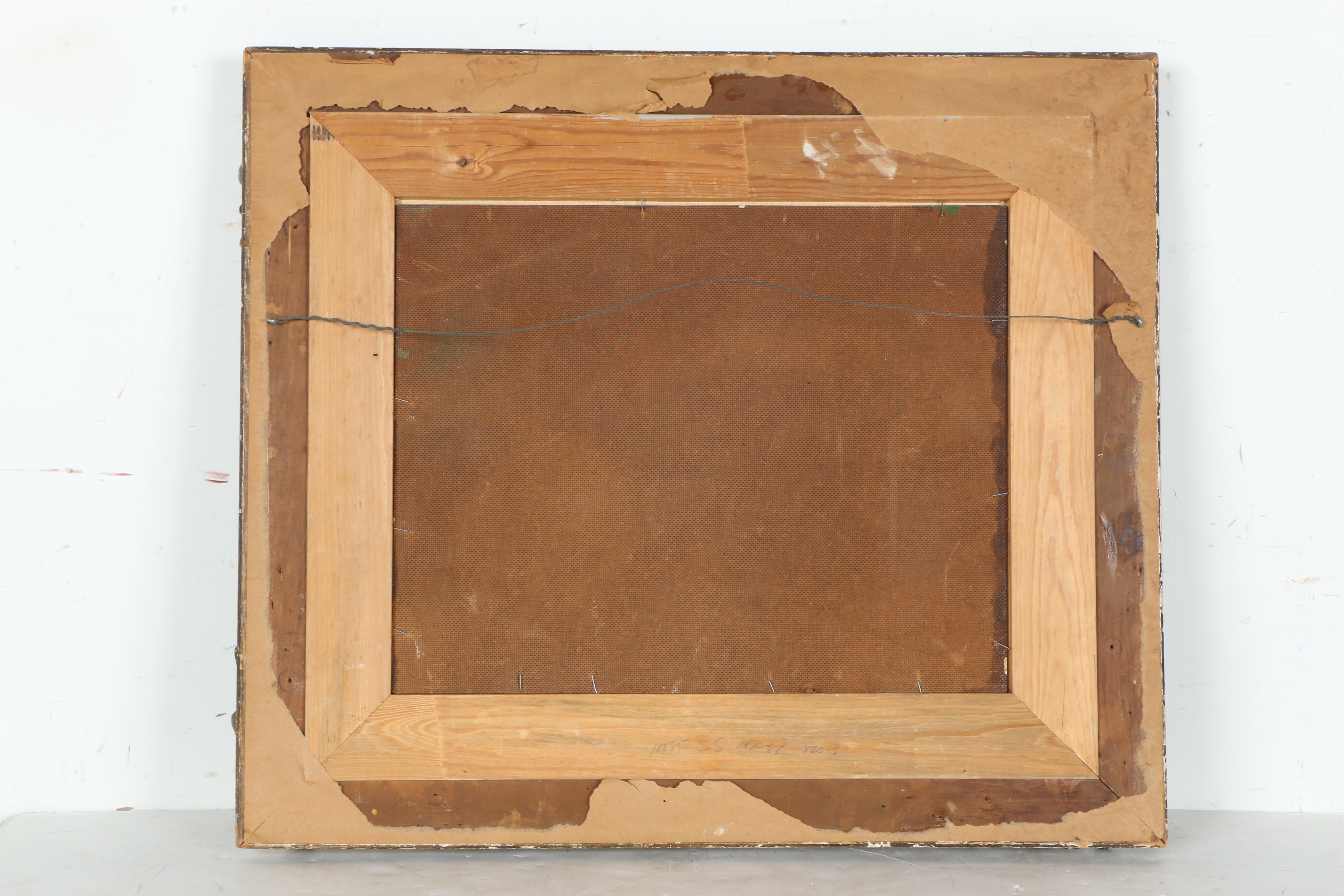 Lacquered Acrylic Painting on Board of Forest