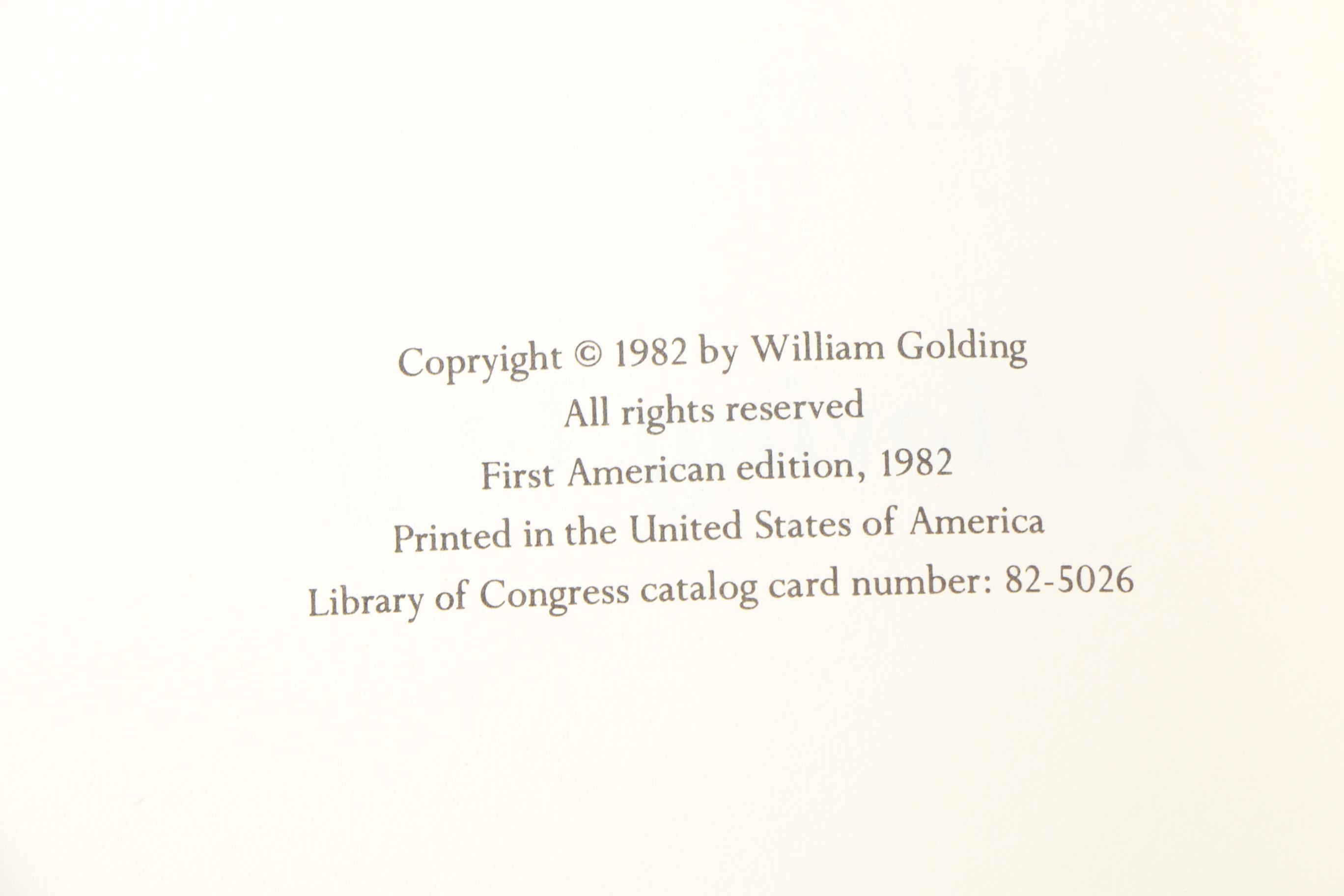 First American Edition "A Moving Target" by William Golding