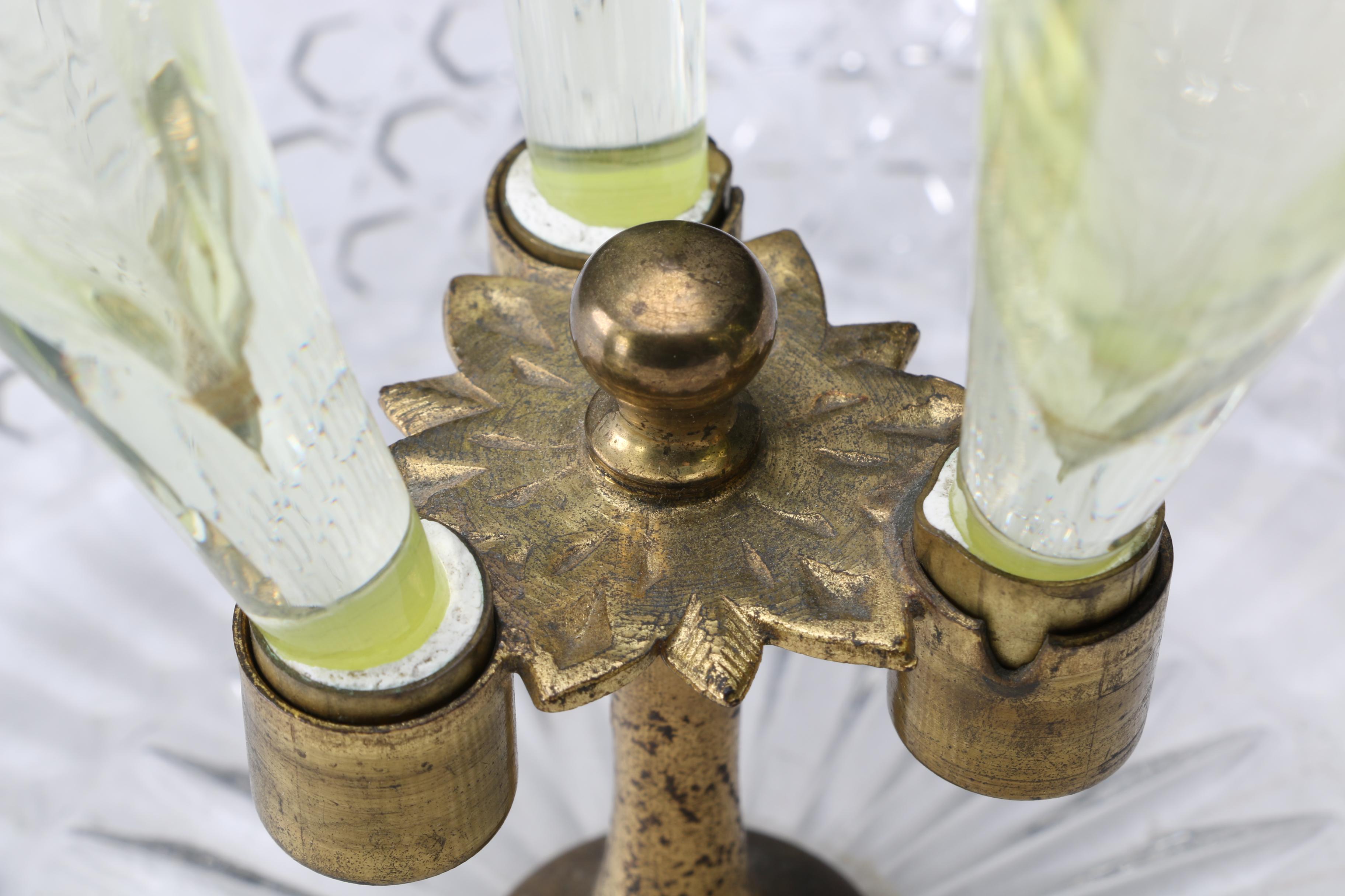 Floral Glass Centerpiece