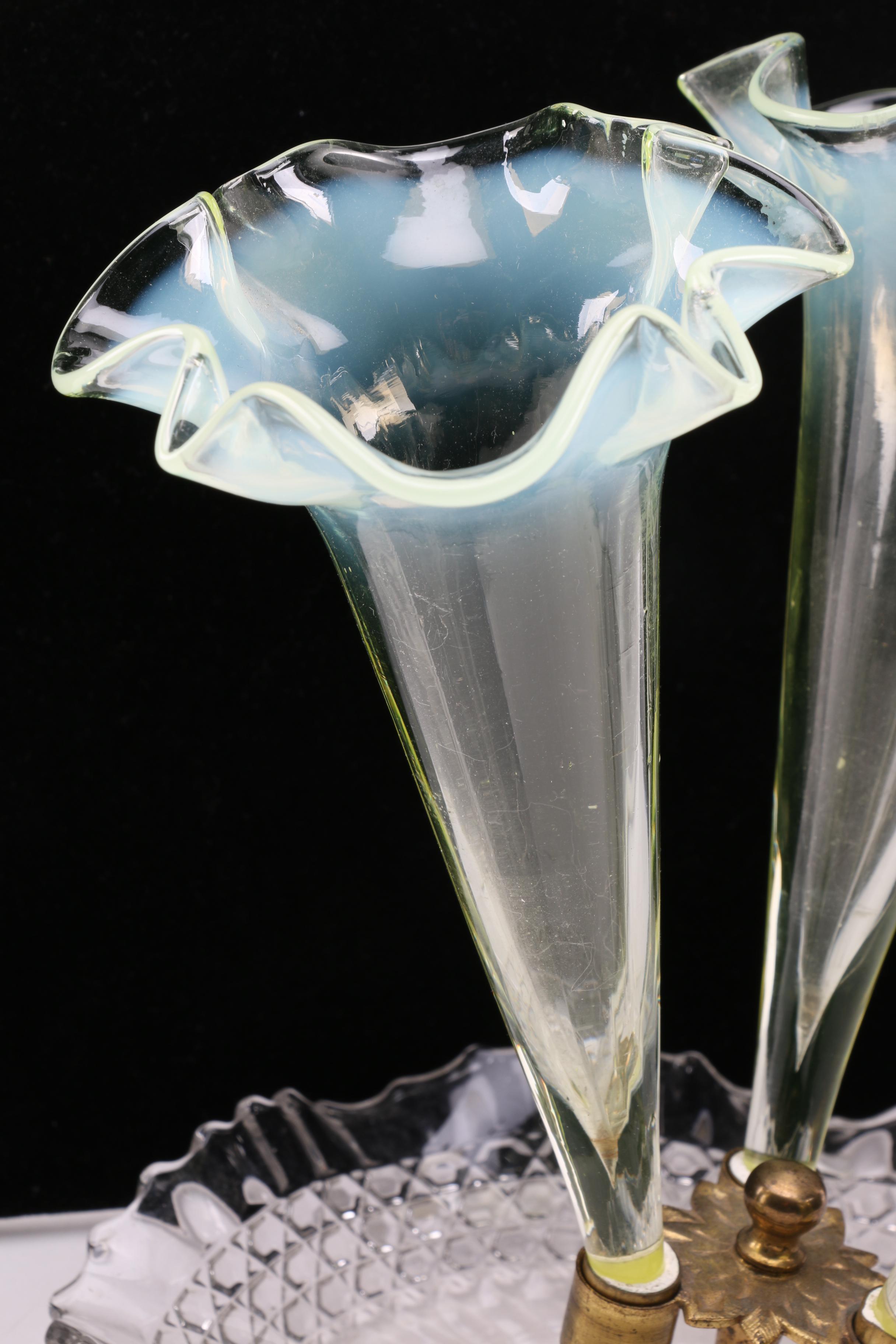 Floral Glass Centerpiece