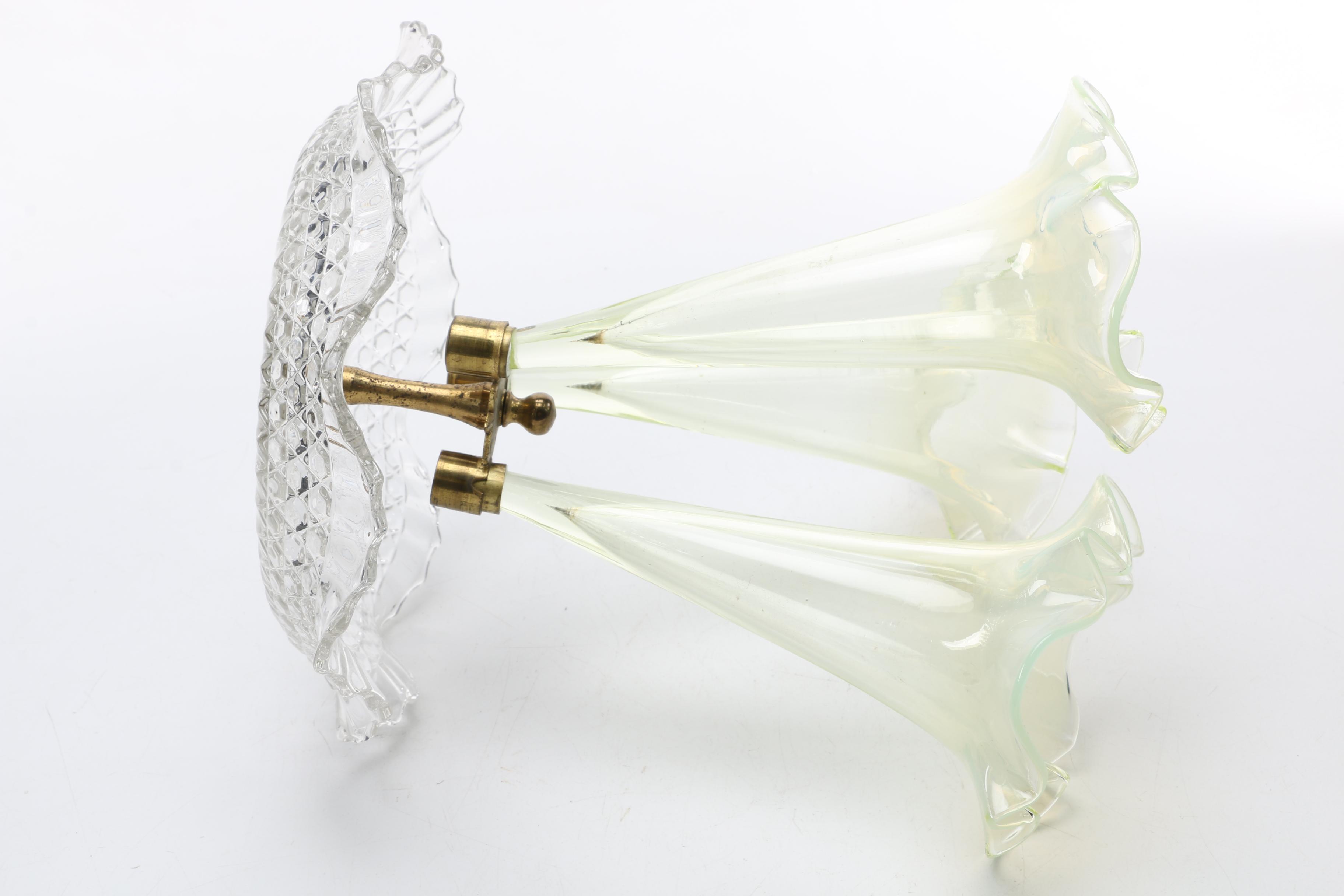 Floral Glass Centerpiece