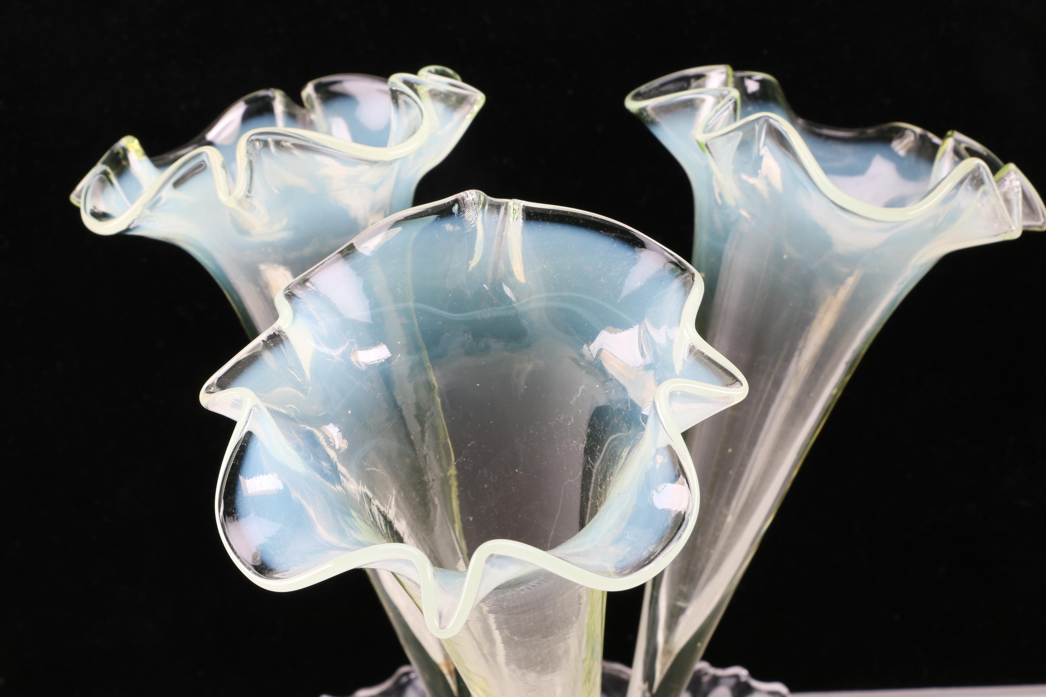 Floral Glass Centerpiece