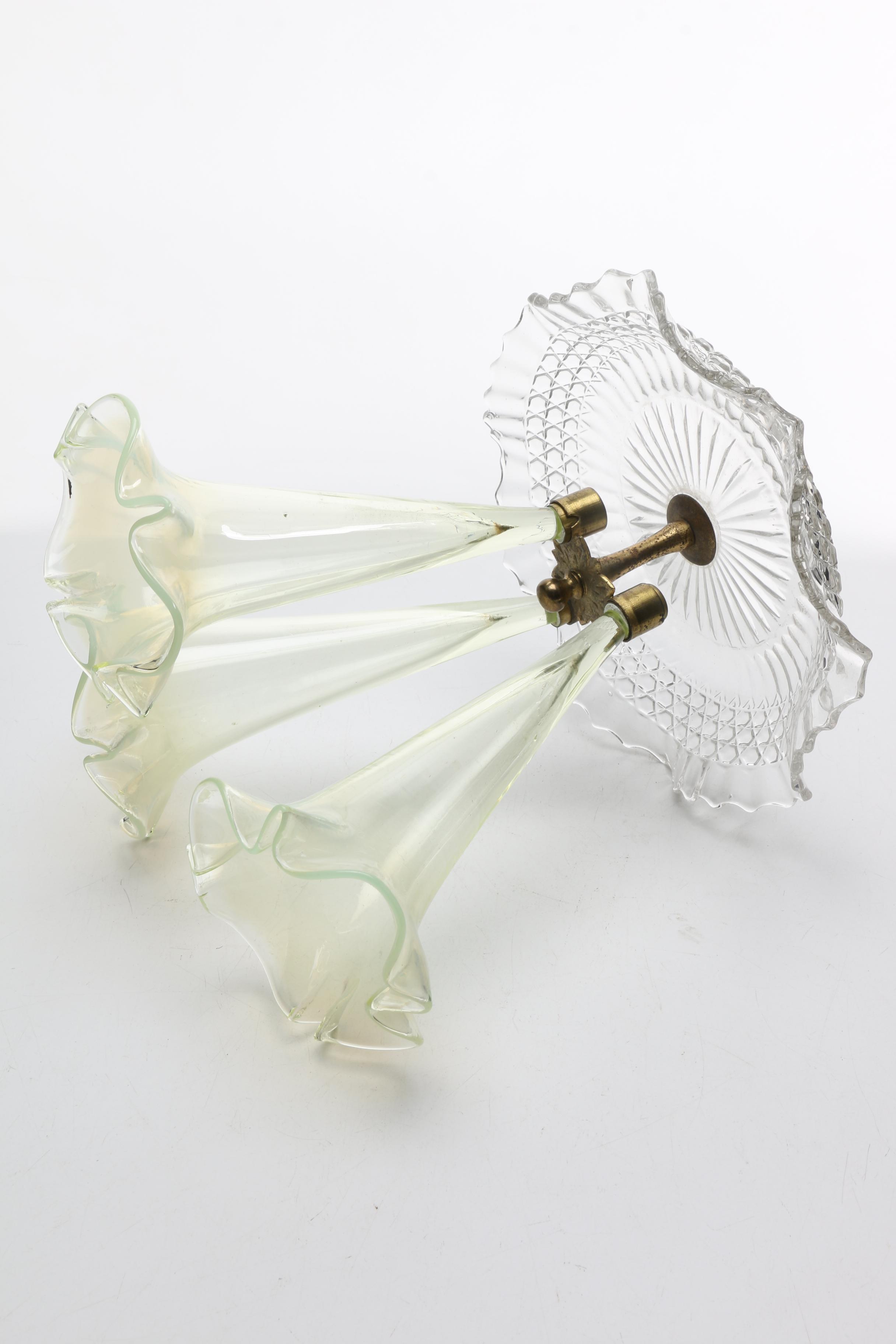 Floral Glass Centerpiece