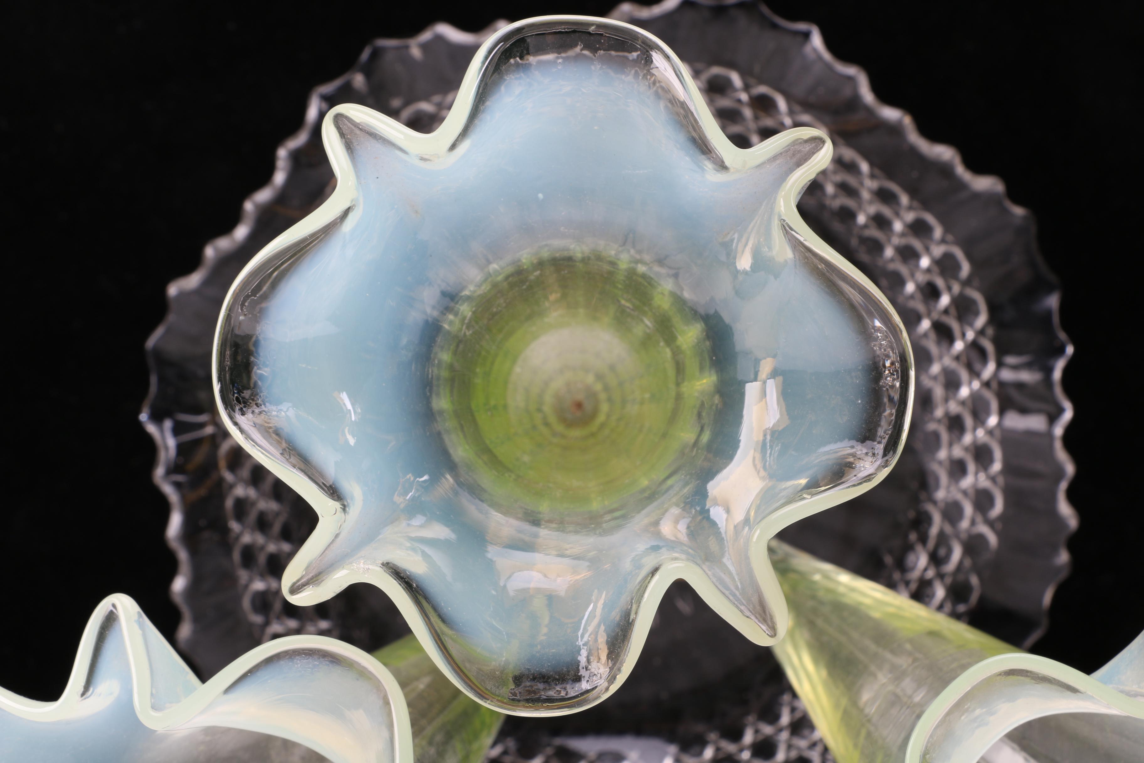 Floral Glass Centerpiece