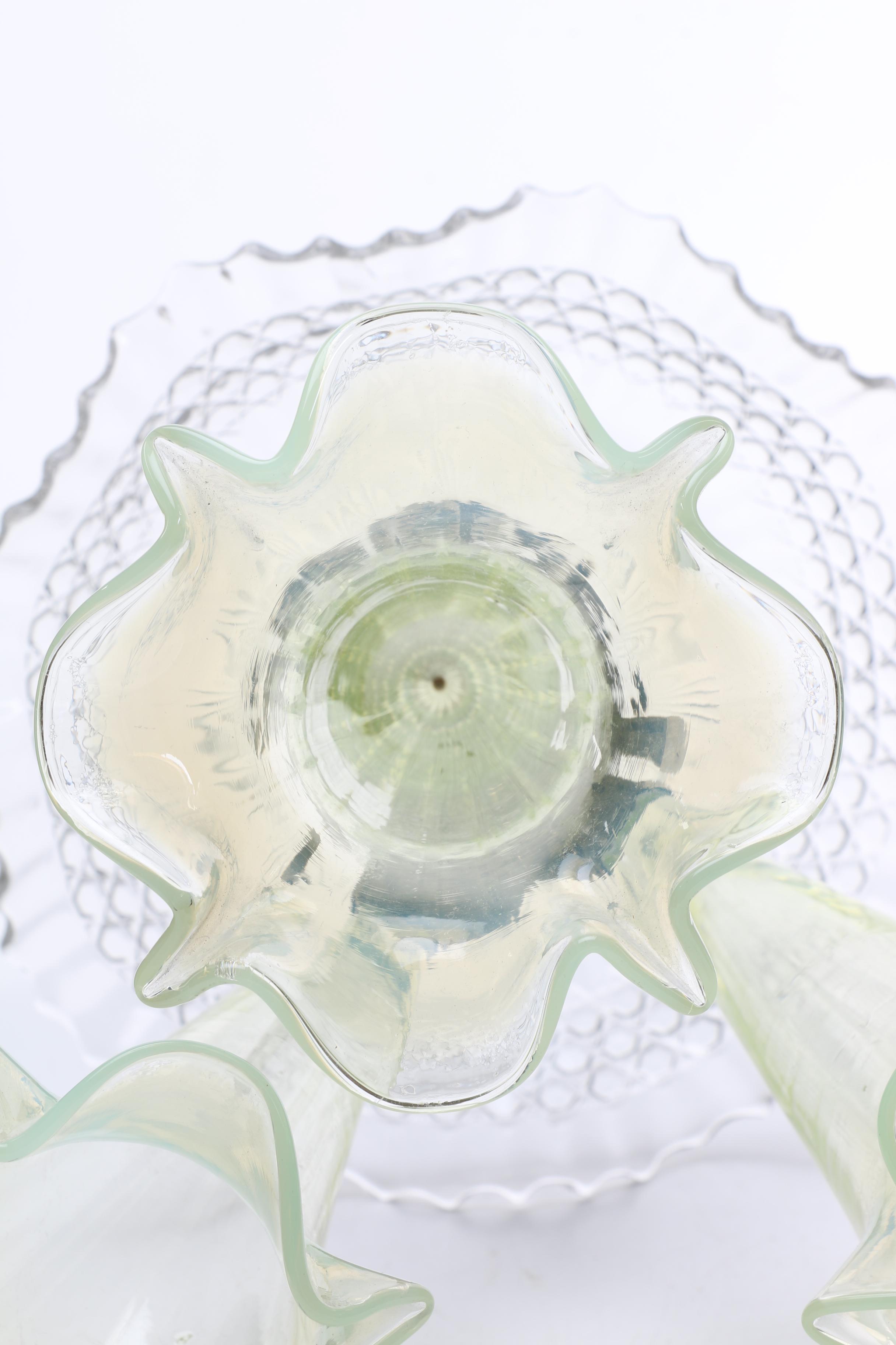 Floral Glass Centerpiece