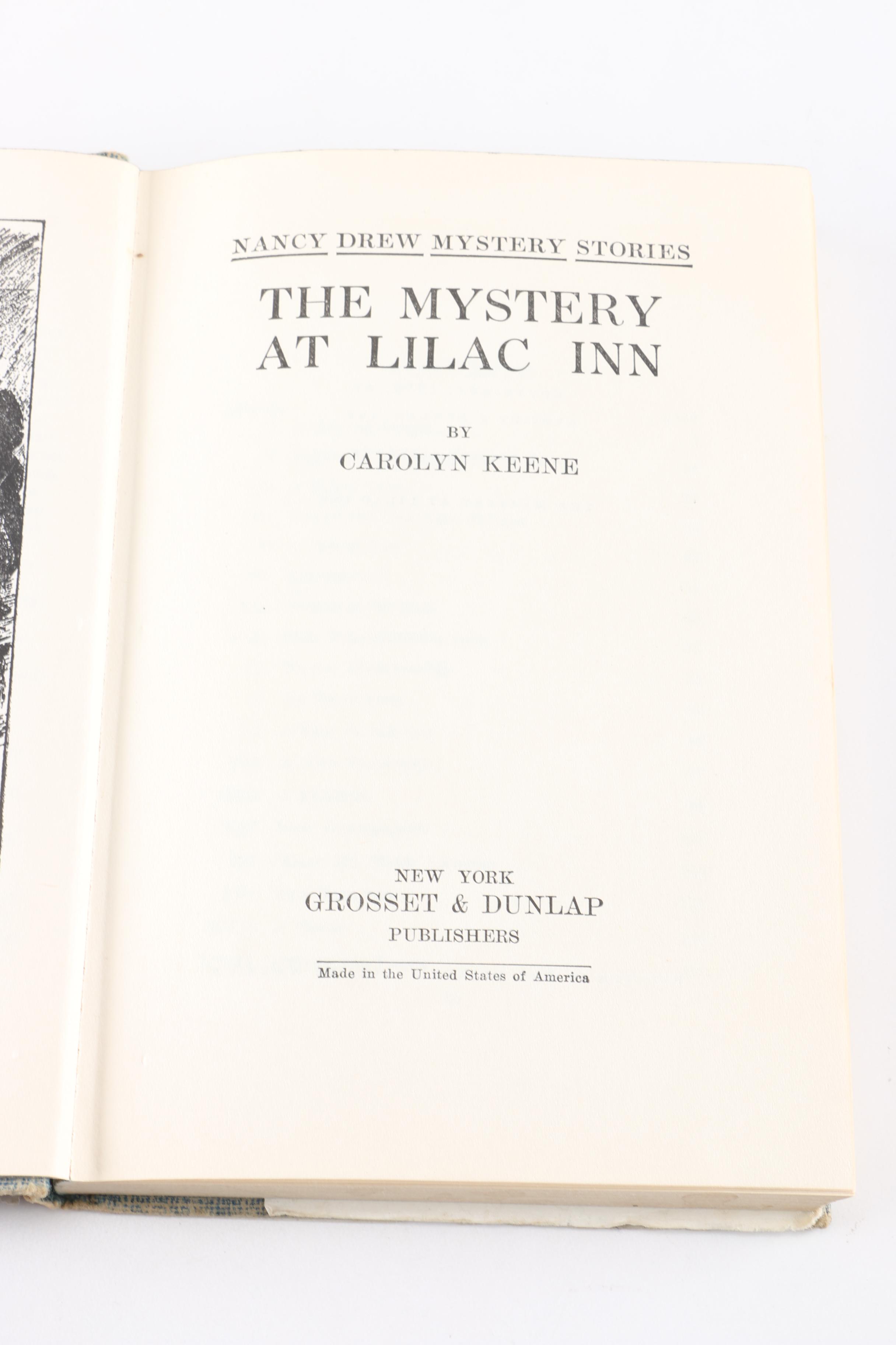 1960 Nancy Drew Novel "The Mystery at Lilac Inn"