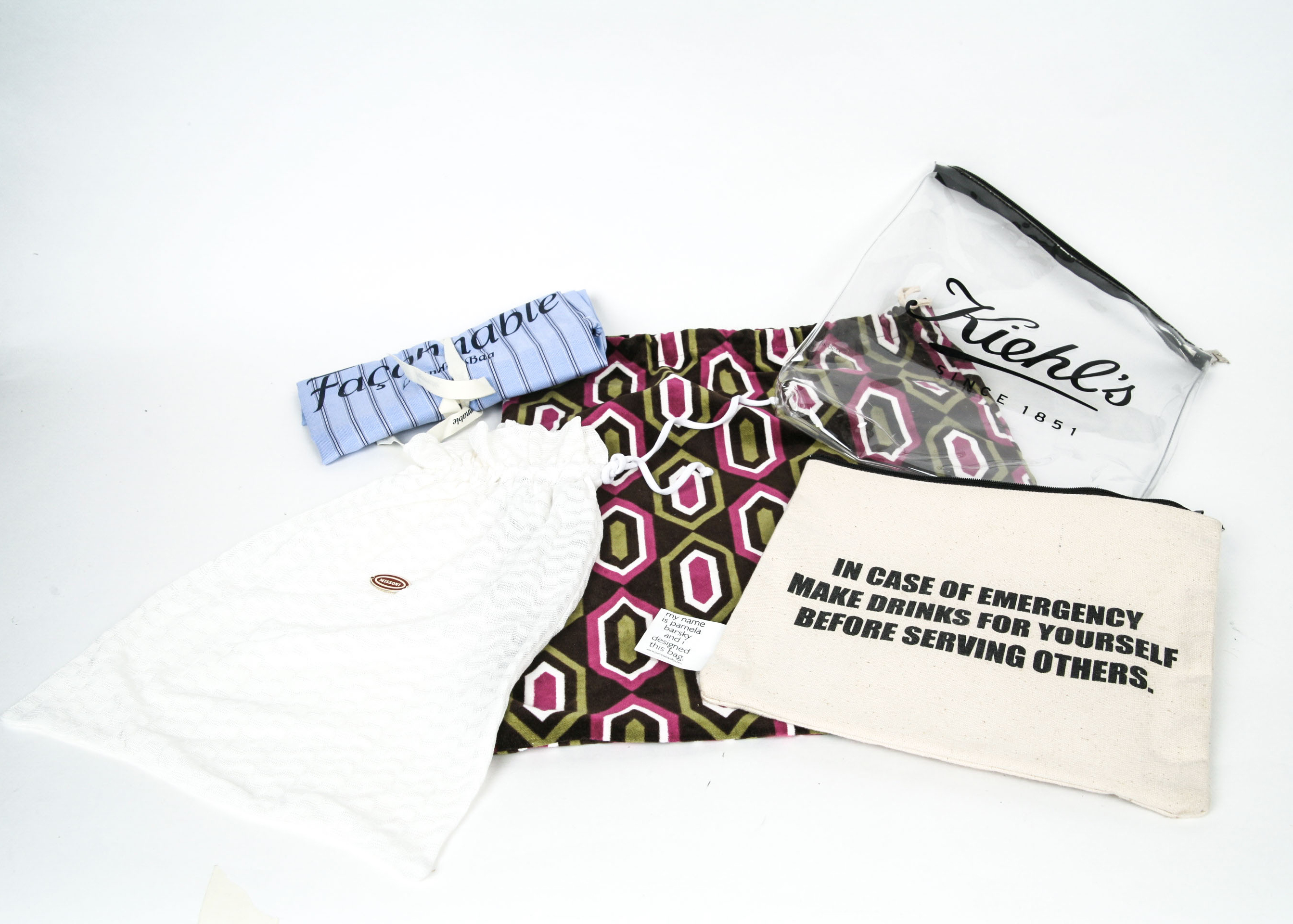 Collection of Fabric Dust Bags Including Tory Burch