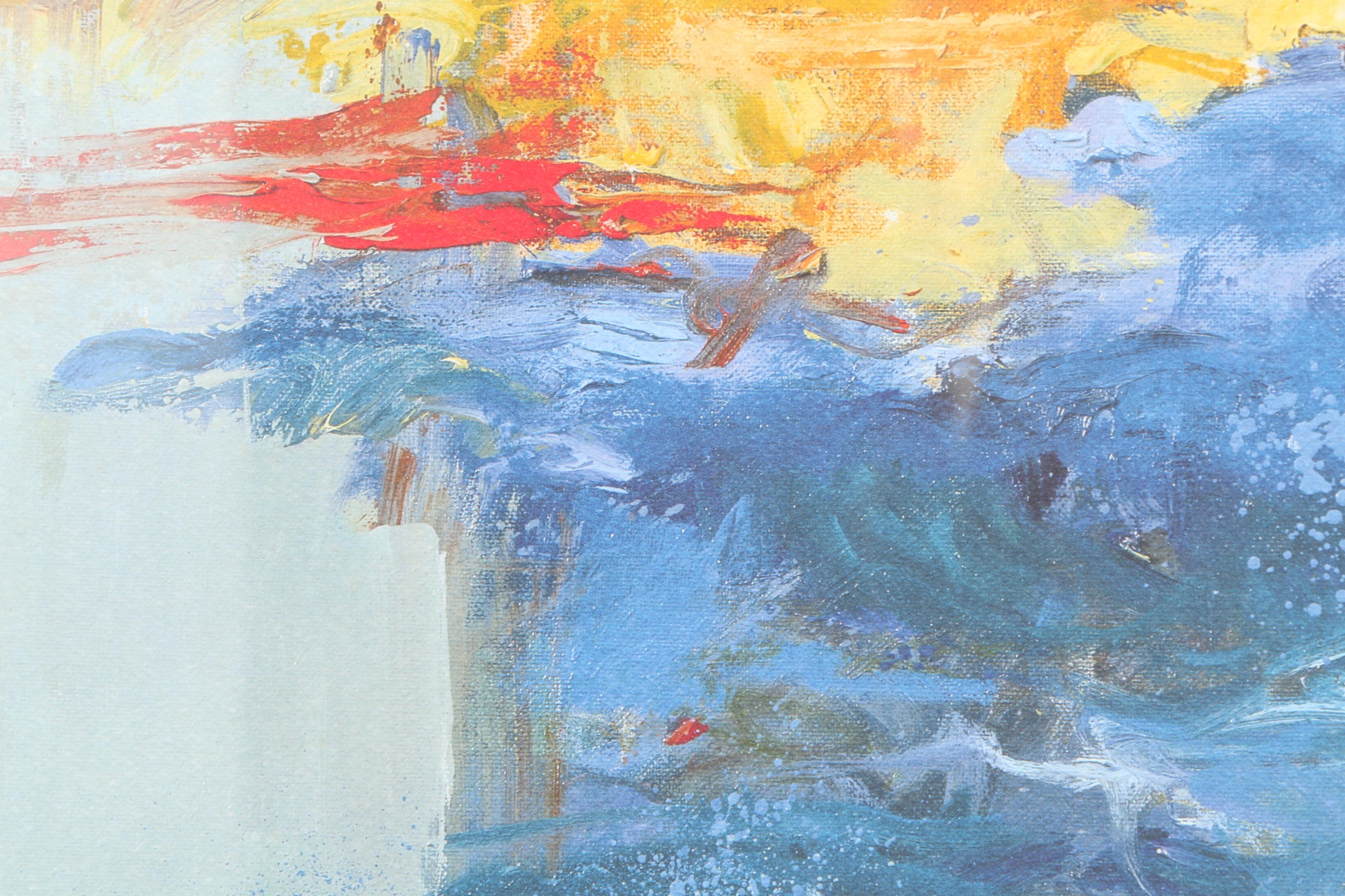 Roland Roy Limited Edition Lithograph "Sea Cliff"