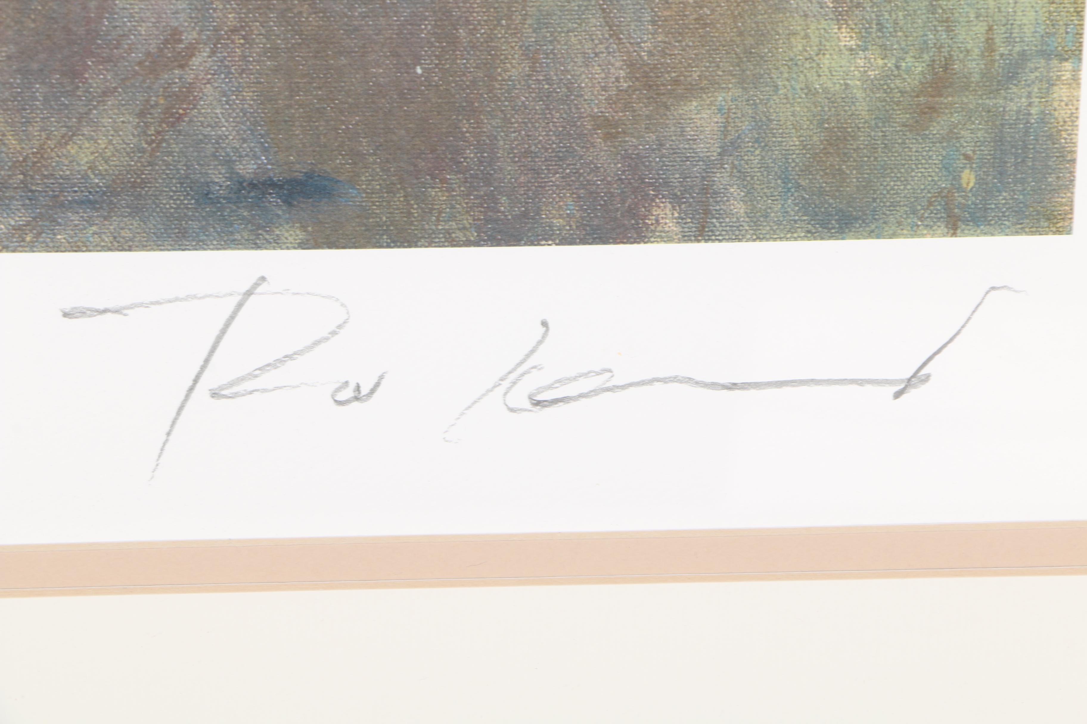 Roland Roy Limited Edition Lithograph "Sea Cliff"