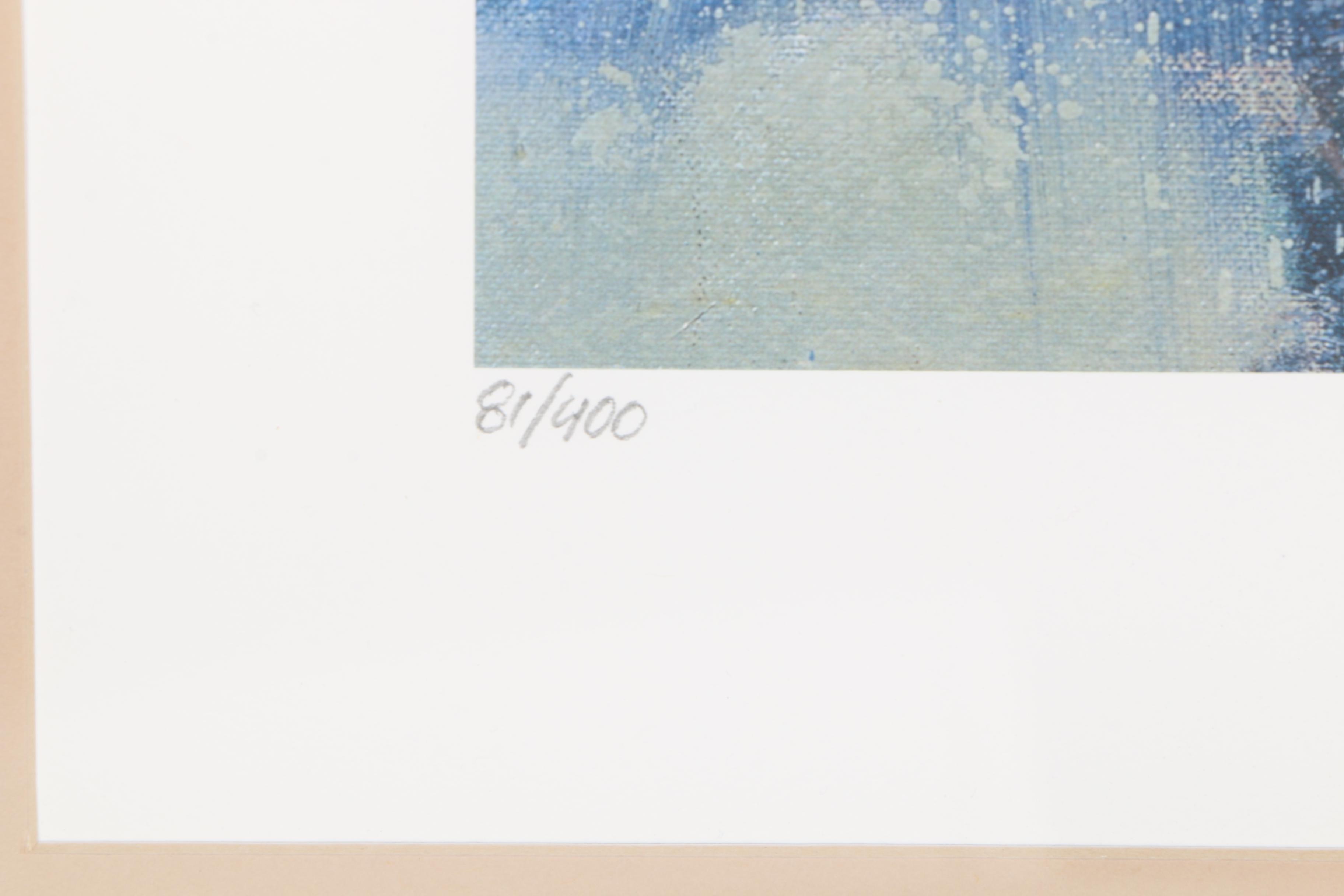 Roland Roy Limited Edition Lithograph "Sea Cliff"