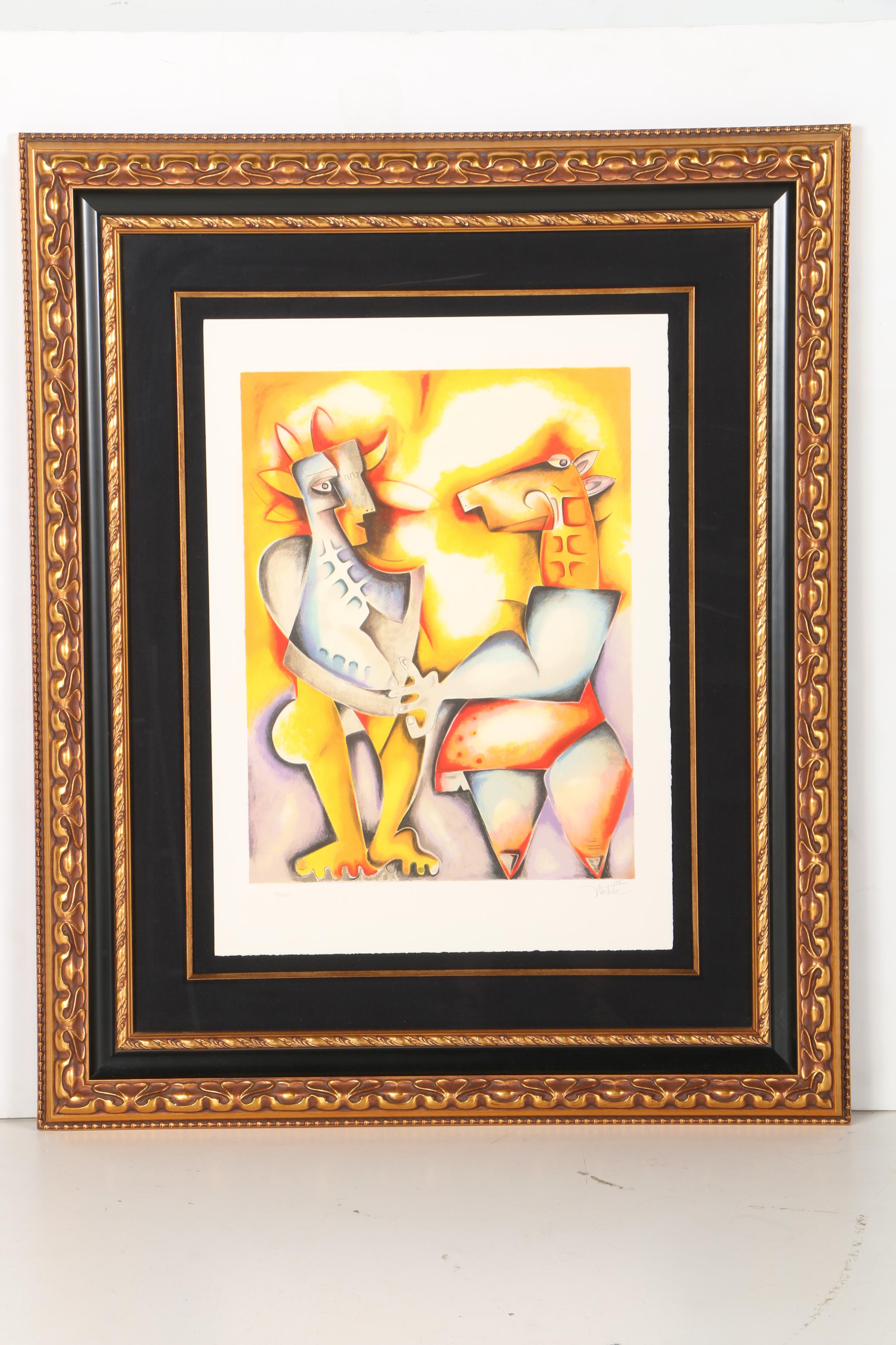 Alexandra Nechita Limited Edition Lithograph "Confronting Your Fantasies"