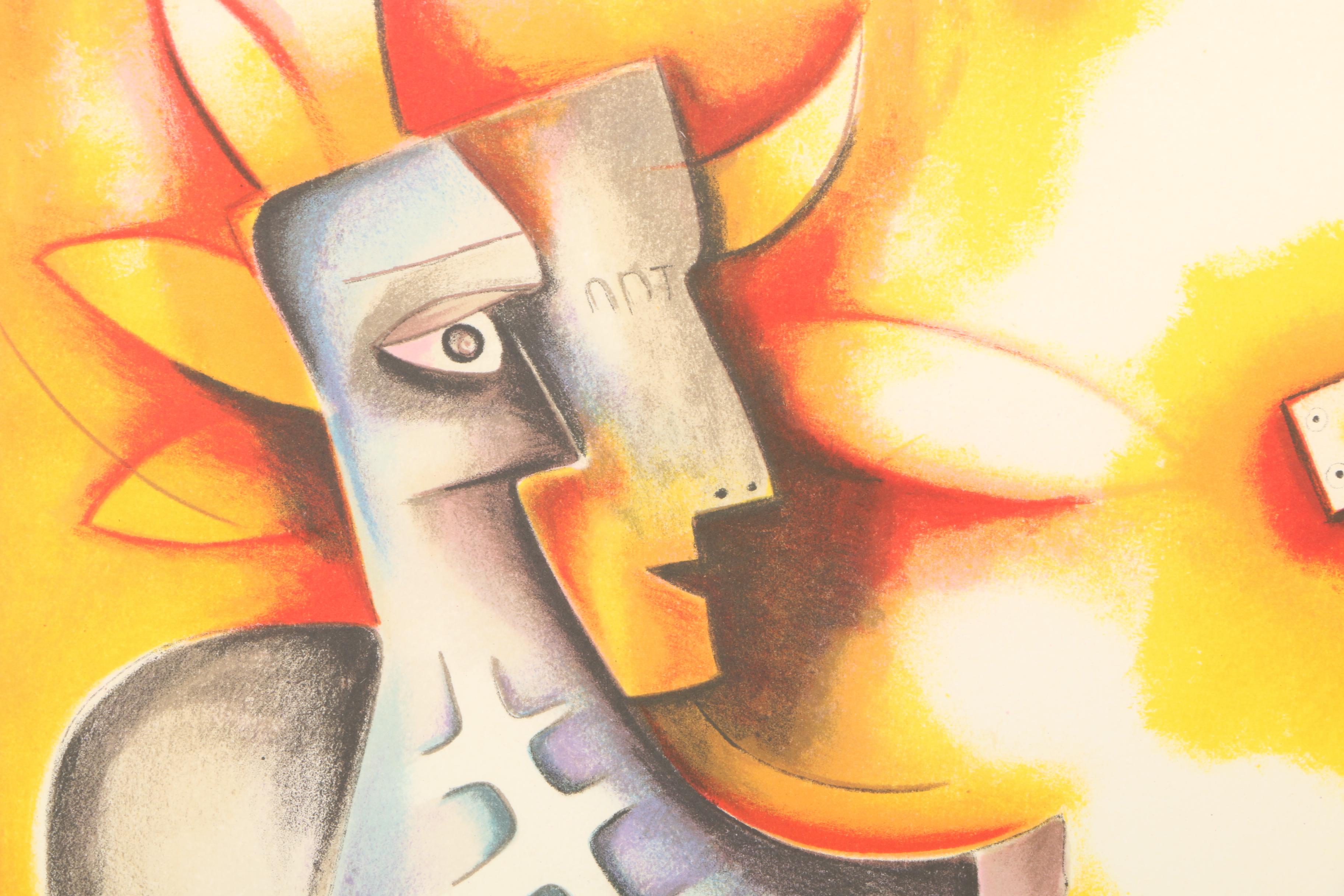 Alexandra Nechita Limited Edition Lithograph "Confronting Your Fantasies"