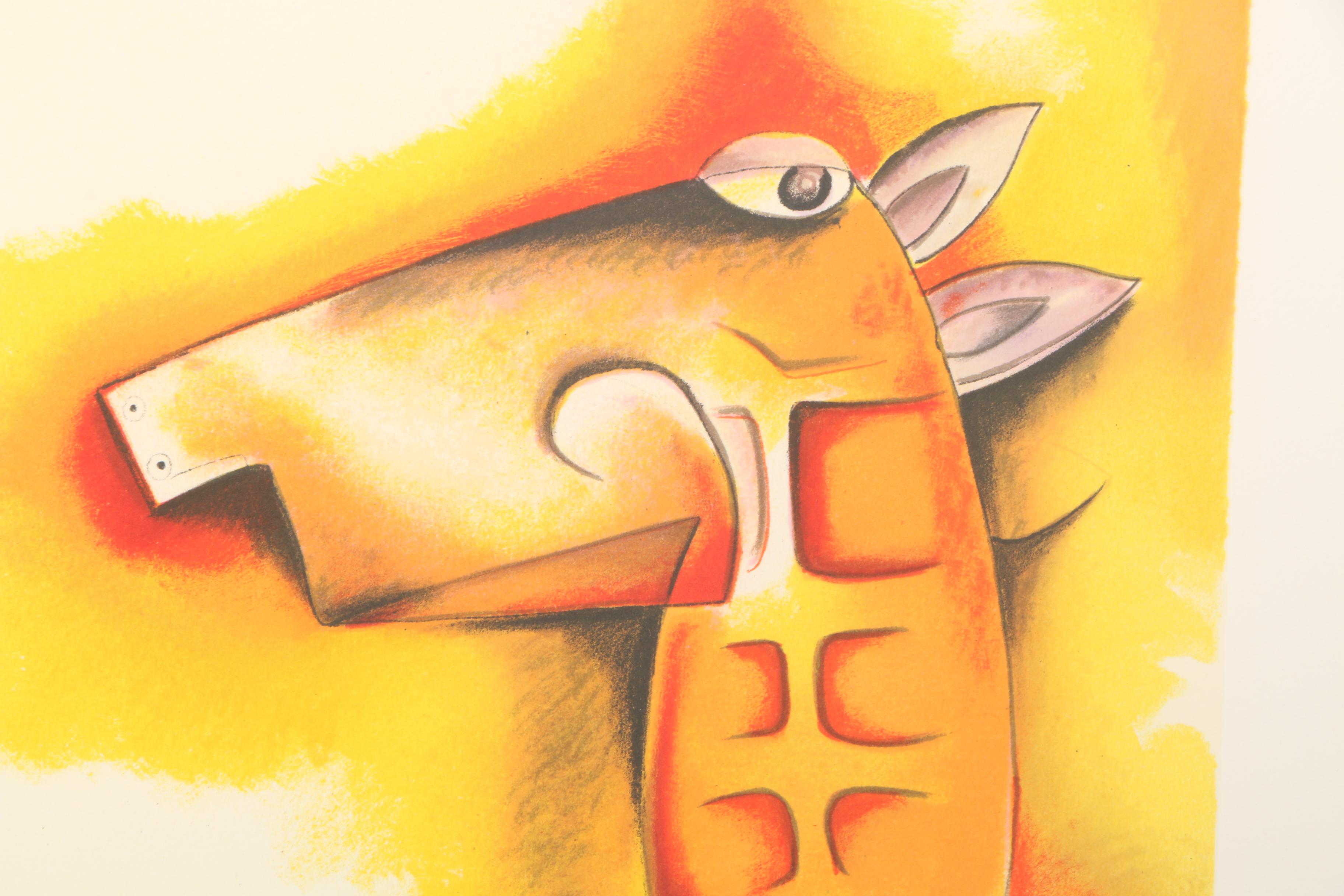 Alexandra Nechita Limited Edition Lithograph "Confronting Your Fantasies"