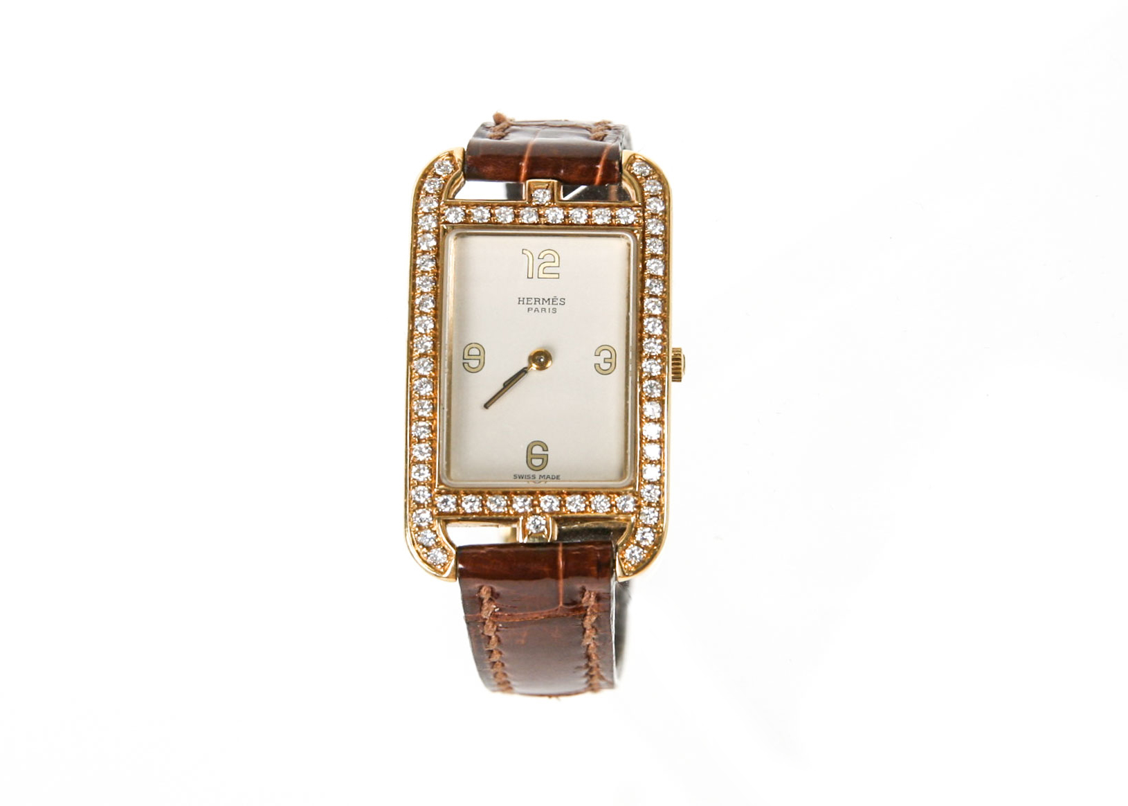Hermès 18K Yellow Gold and 1.00 CTW Diamond Women's Watch
