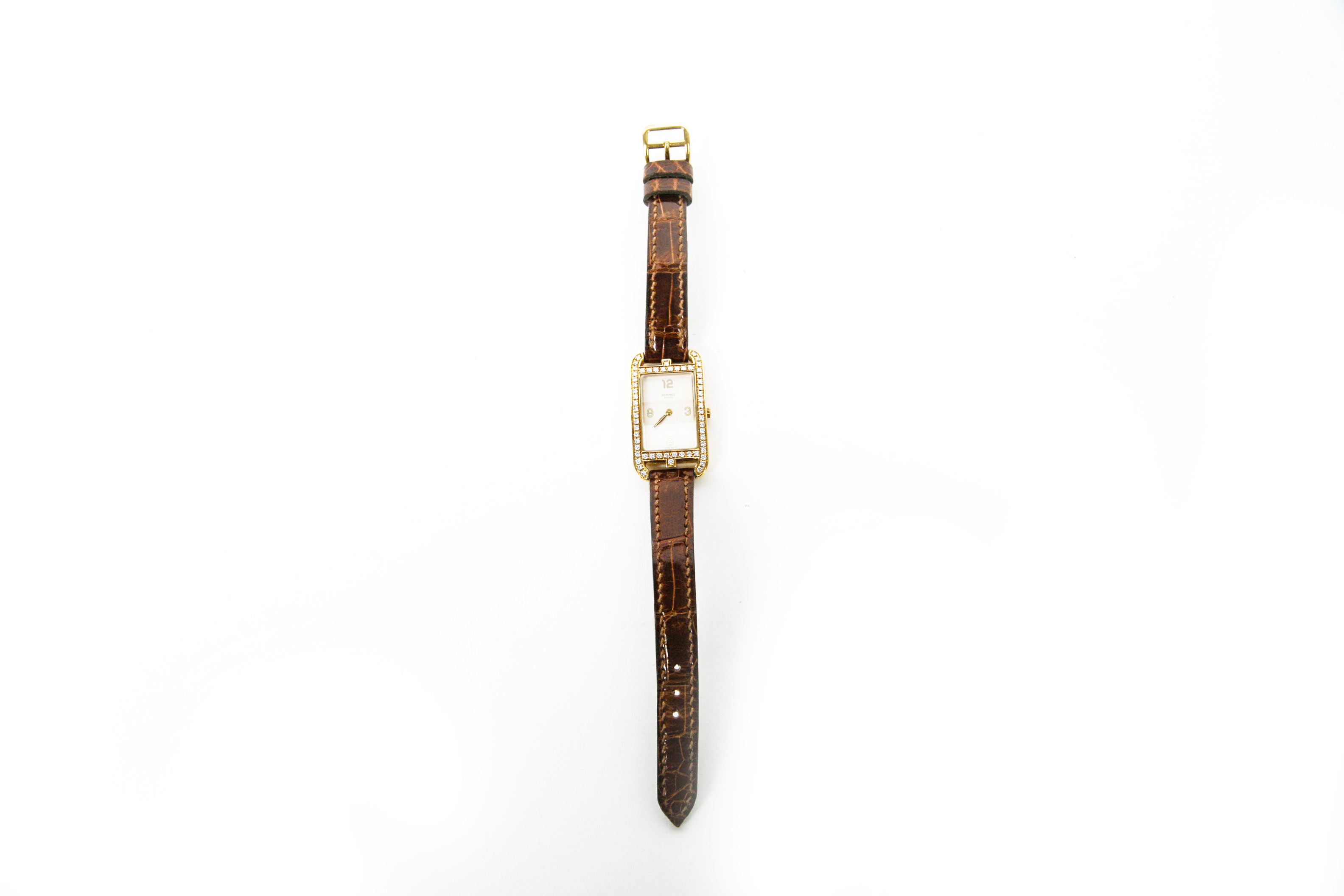 Hermès 18K Yellow Gold and 1.00 CTW Diamond Women's Watch