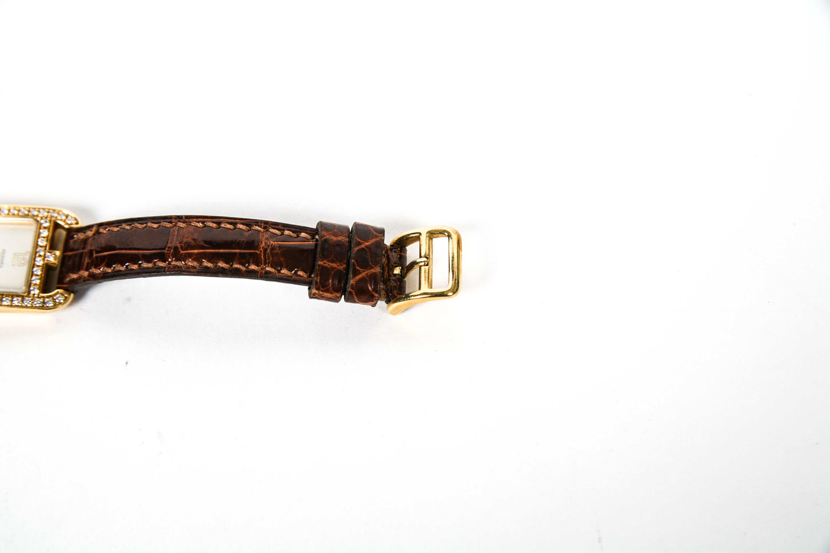 Hermès 18K Yellow Gold and 1.00 CTW Diamond Women's Watch