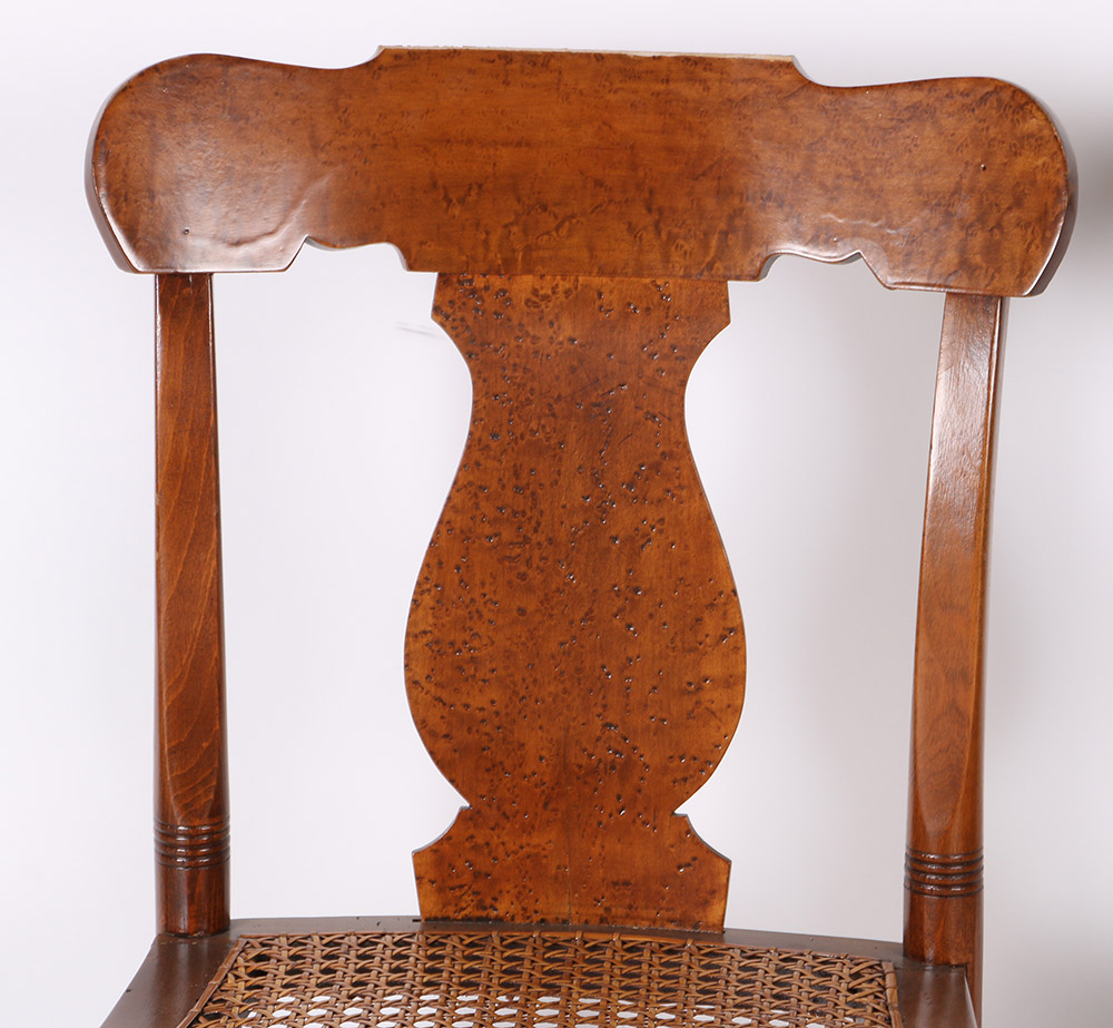 Empire Style Dining Chairs With Wicker Seats