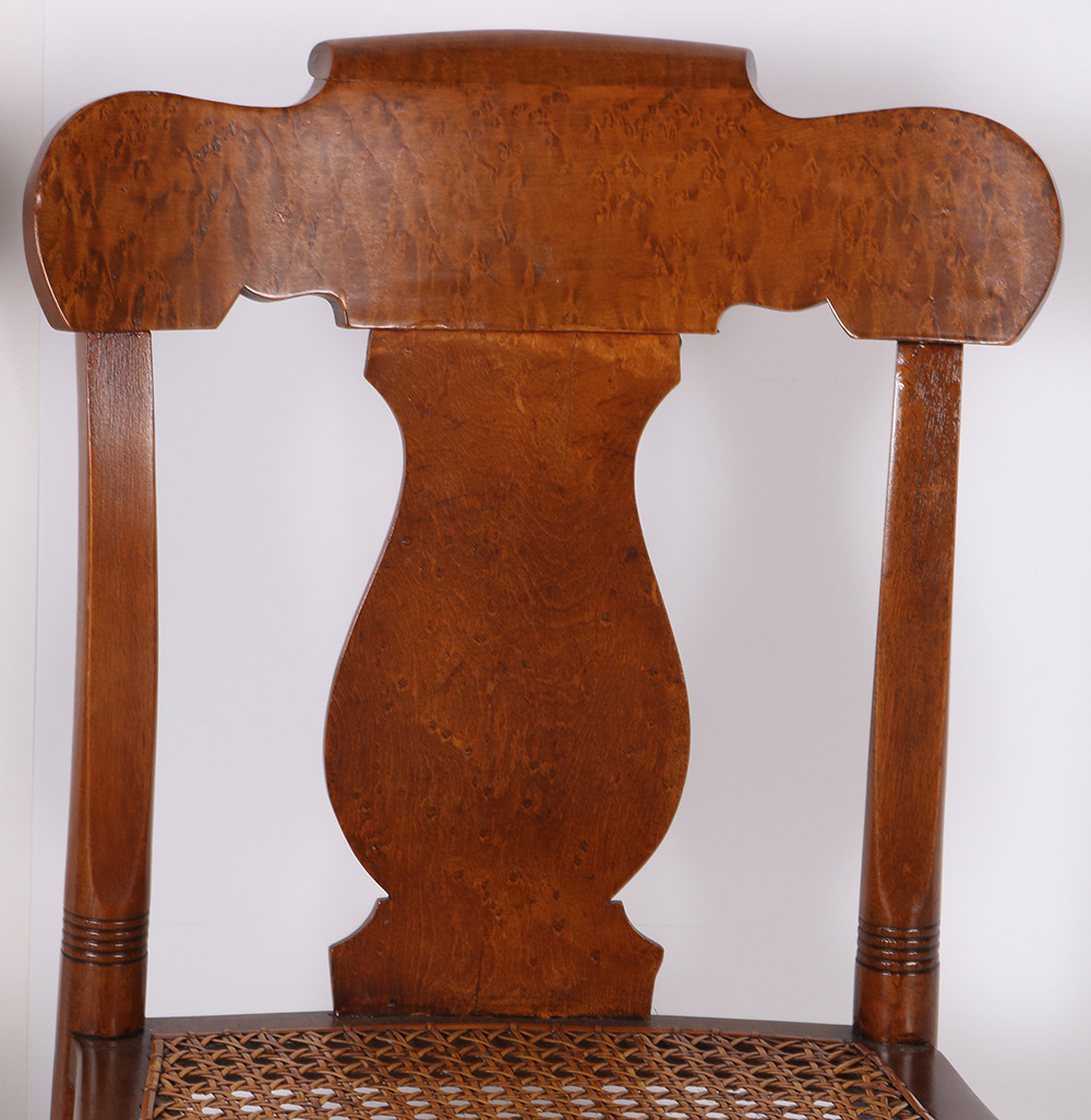 Empire Style Dining Chairs With Wicker Seats