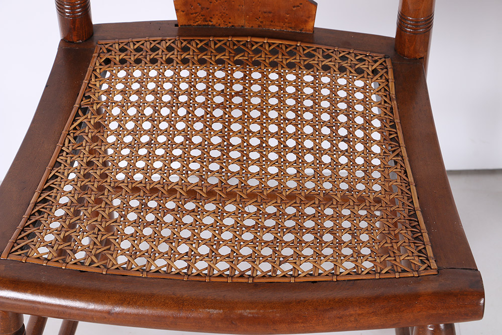 Empire Style Dining Chairs With Wicker Seats