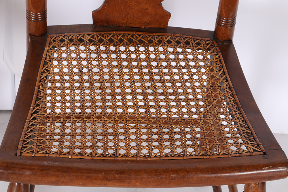 Empire Style Dining Chairs With Wicker Seats