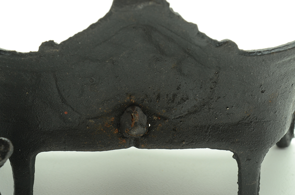 Miniature Cast Iron Settee, Chair, and Ottoman