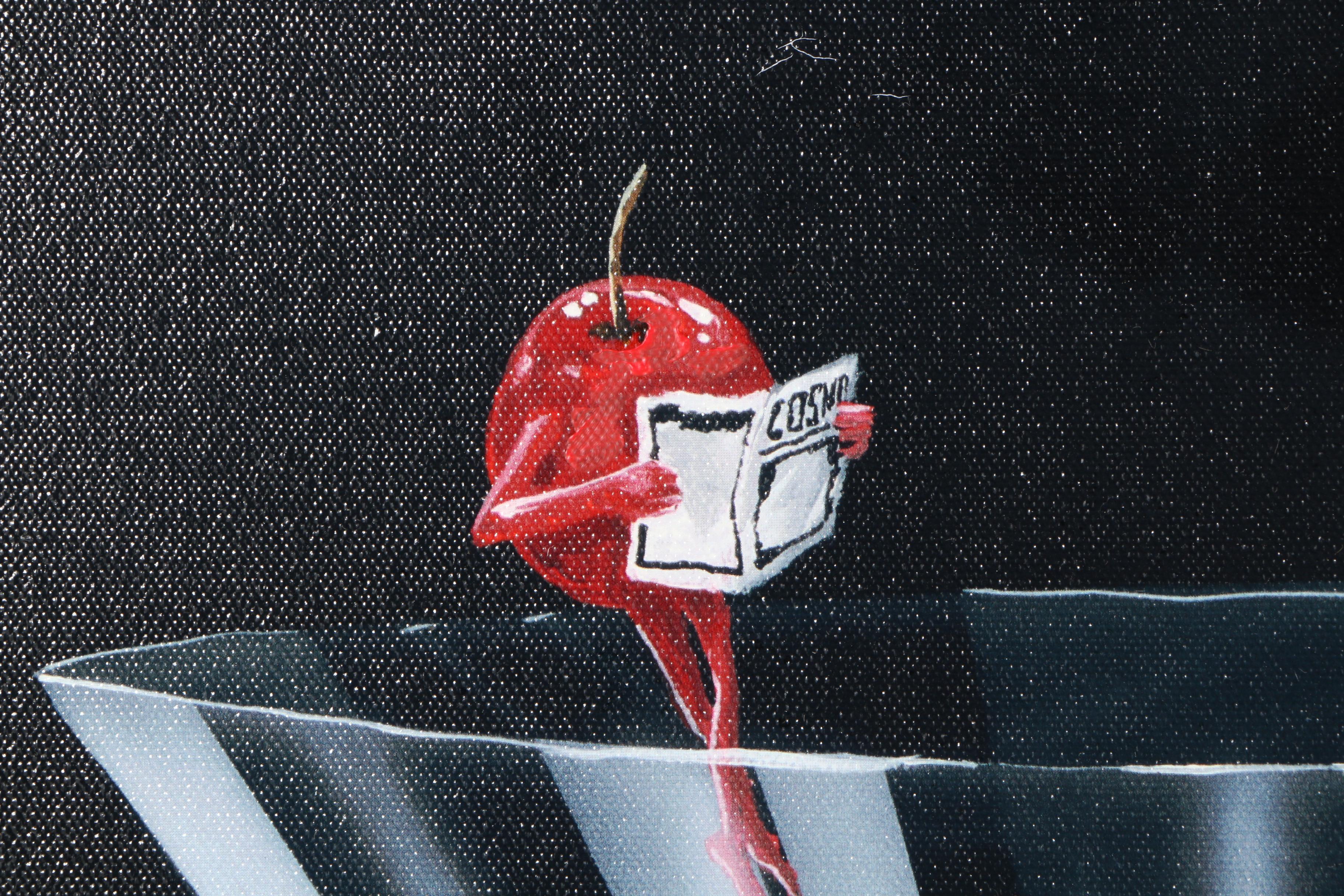 Michael Godard Limited Edition Giclee Print on Canvas "Cherry Cosmo 2"