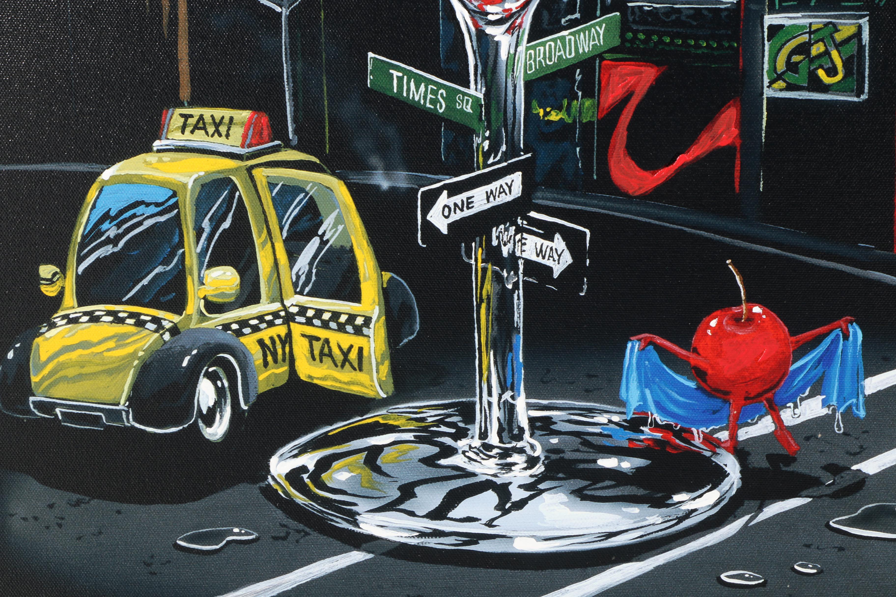 Michael Godard Limited Edition Giclee Print on Canvas "Cherry Cosmo 2"