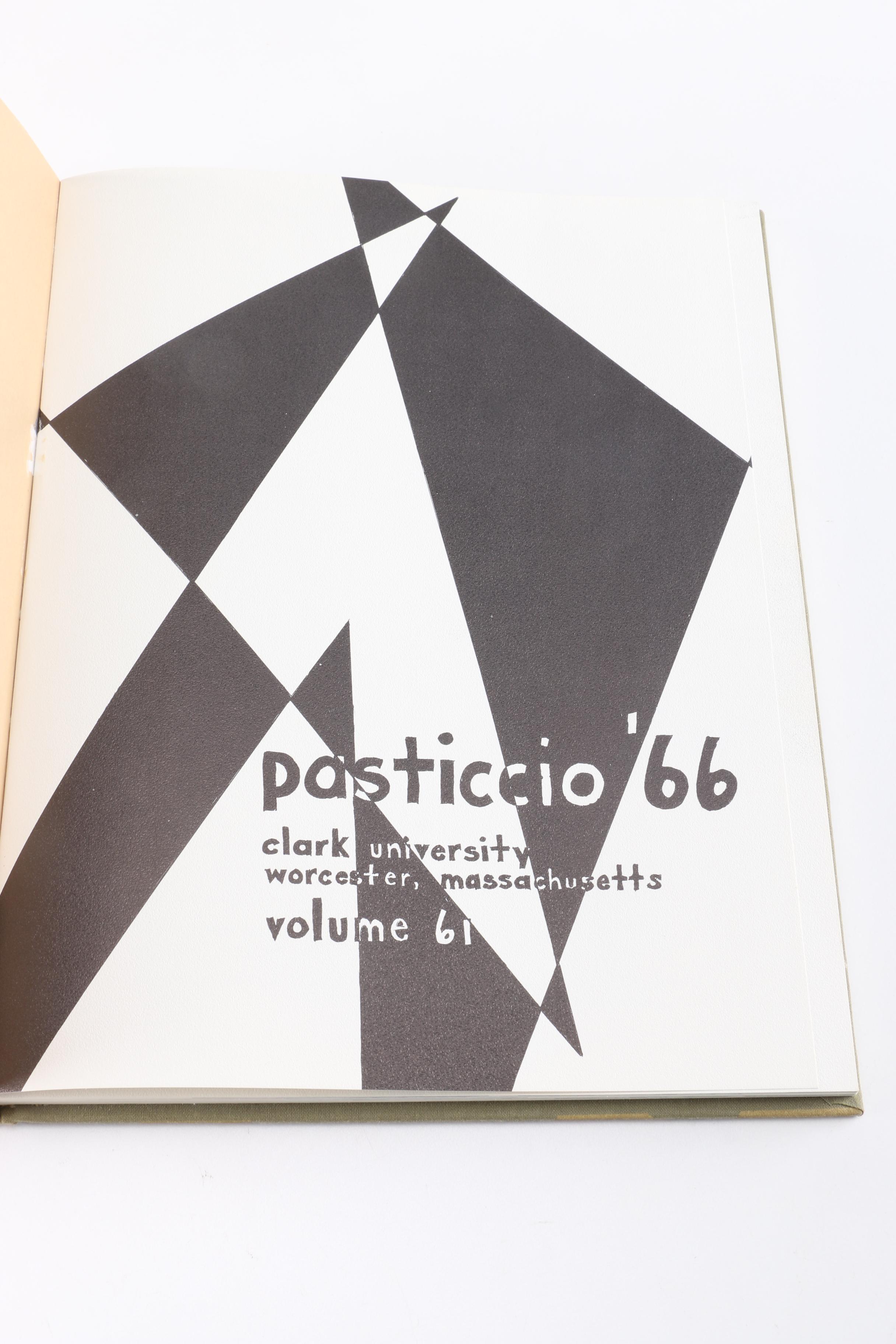 1966 Clark University "Pasticcio" Yearbooks