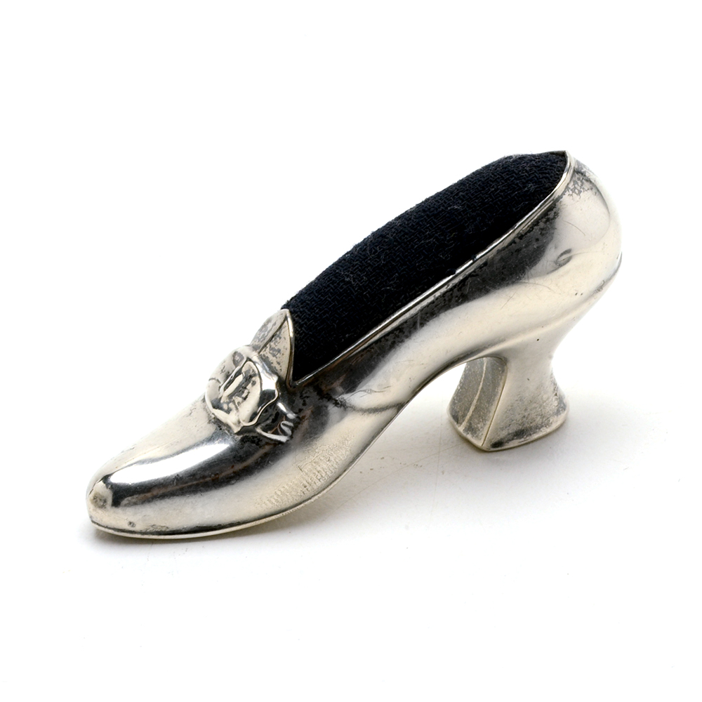 Unger Brothers Sterling Silver Shoe Pincushion