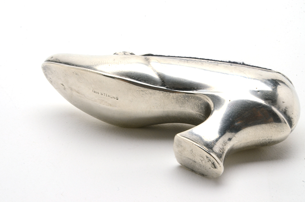 Unger Brothers Sterling Silver Shoe Pincushion